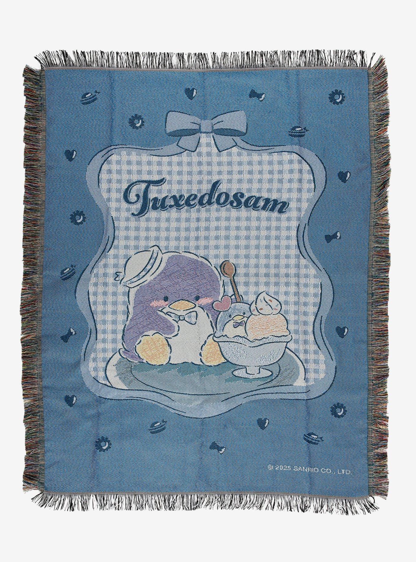 Sanrio Tuxedo Sam Gingham Portrait Tapestry Throw - BoxLunch Exclusive, , hi-res