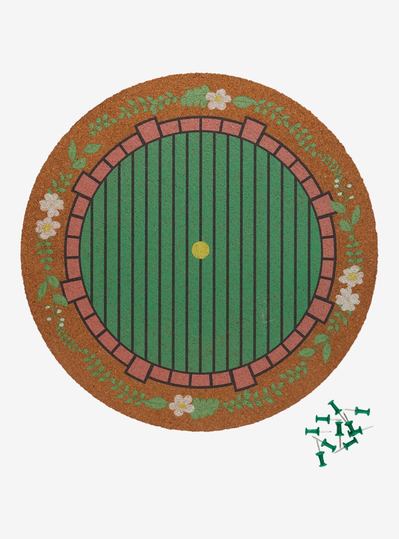 The Lord of the Rings Hobbit Door Corkboard With Pins &mdash; BoxLunch Exclusive, , hi-res