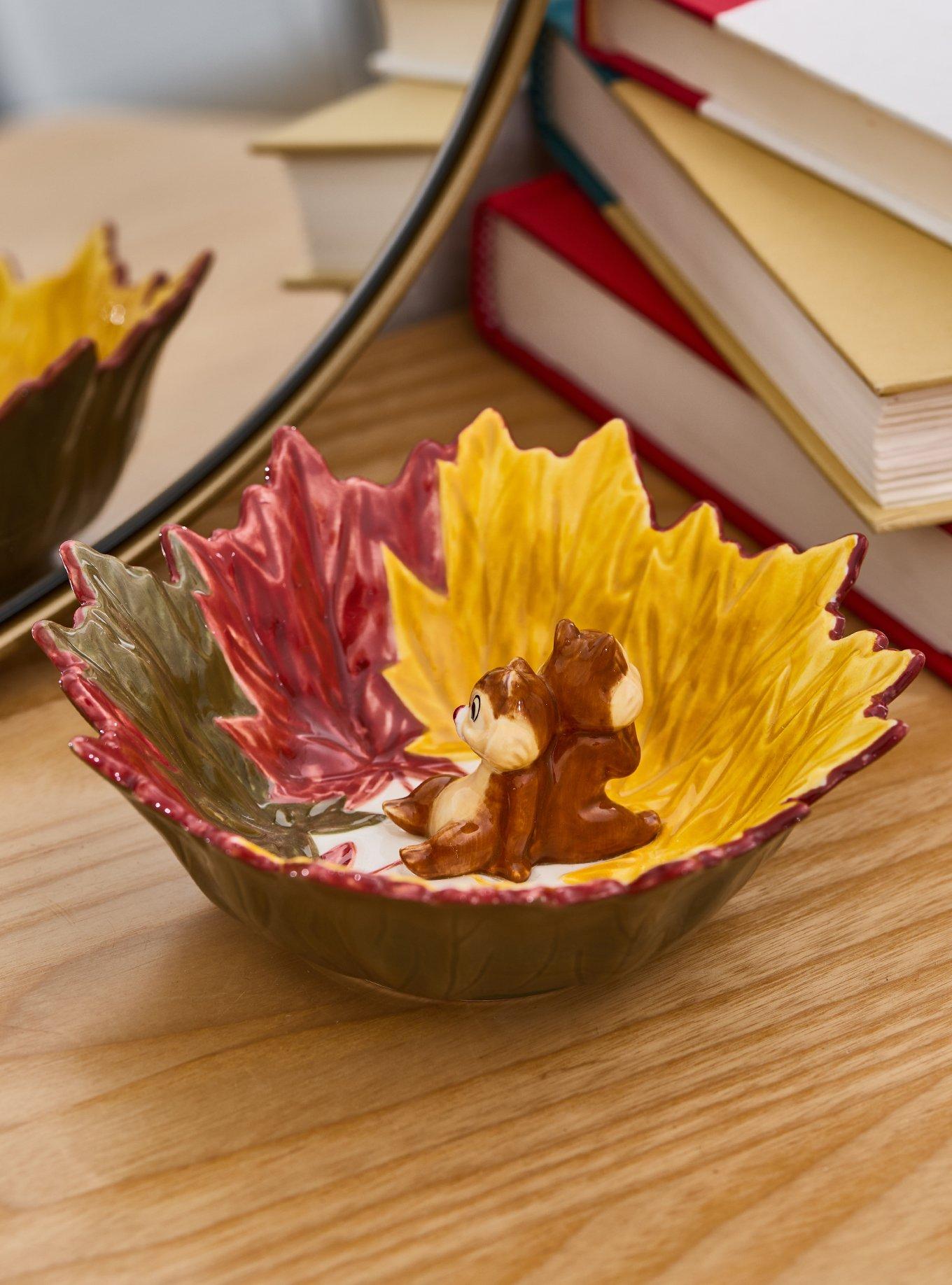 Disney Chip and Dale Figural Autumn Leaf Trinket Dish - BoxLunch Exclusive, , hi-res