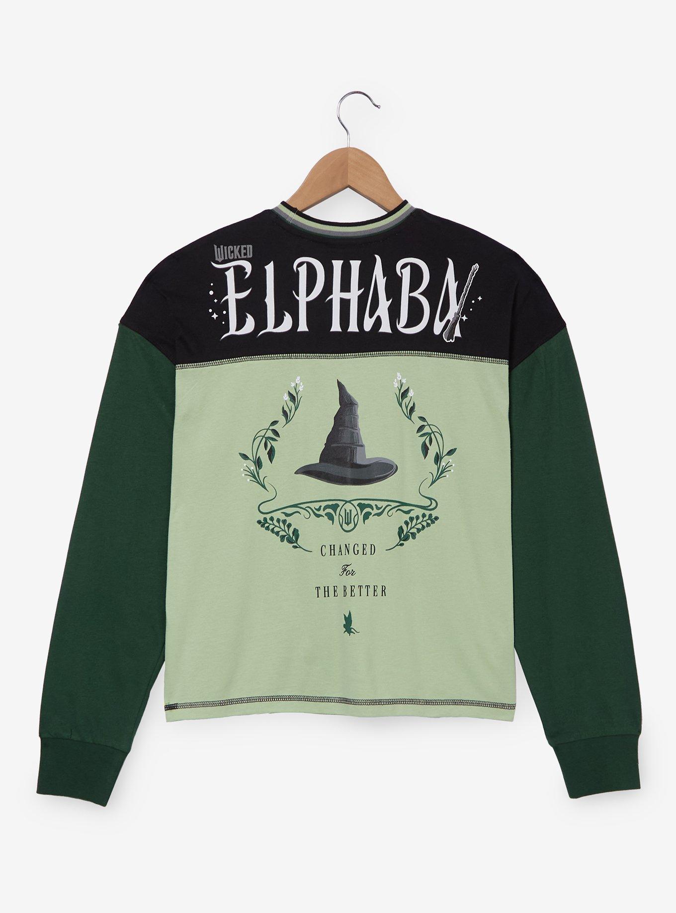 Wicked: For Good Elphaba For Good Women's Raglan Long Sleeve T-Shirt — BoxLunch Exclusive, , hi-res
