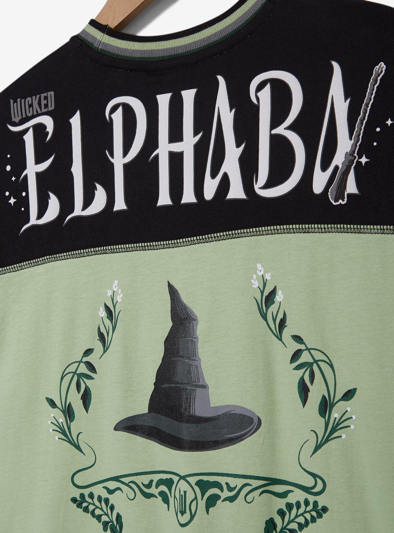 Wicked: For Good Elphaba For Good Women's Raglan Long Sleeve T-Shirt — BoxLunch Exclusive, GREEN, alternate