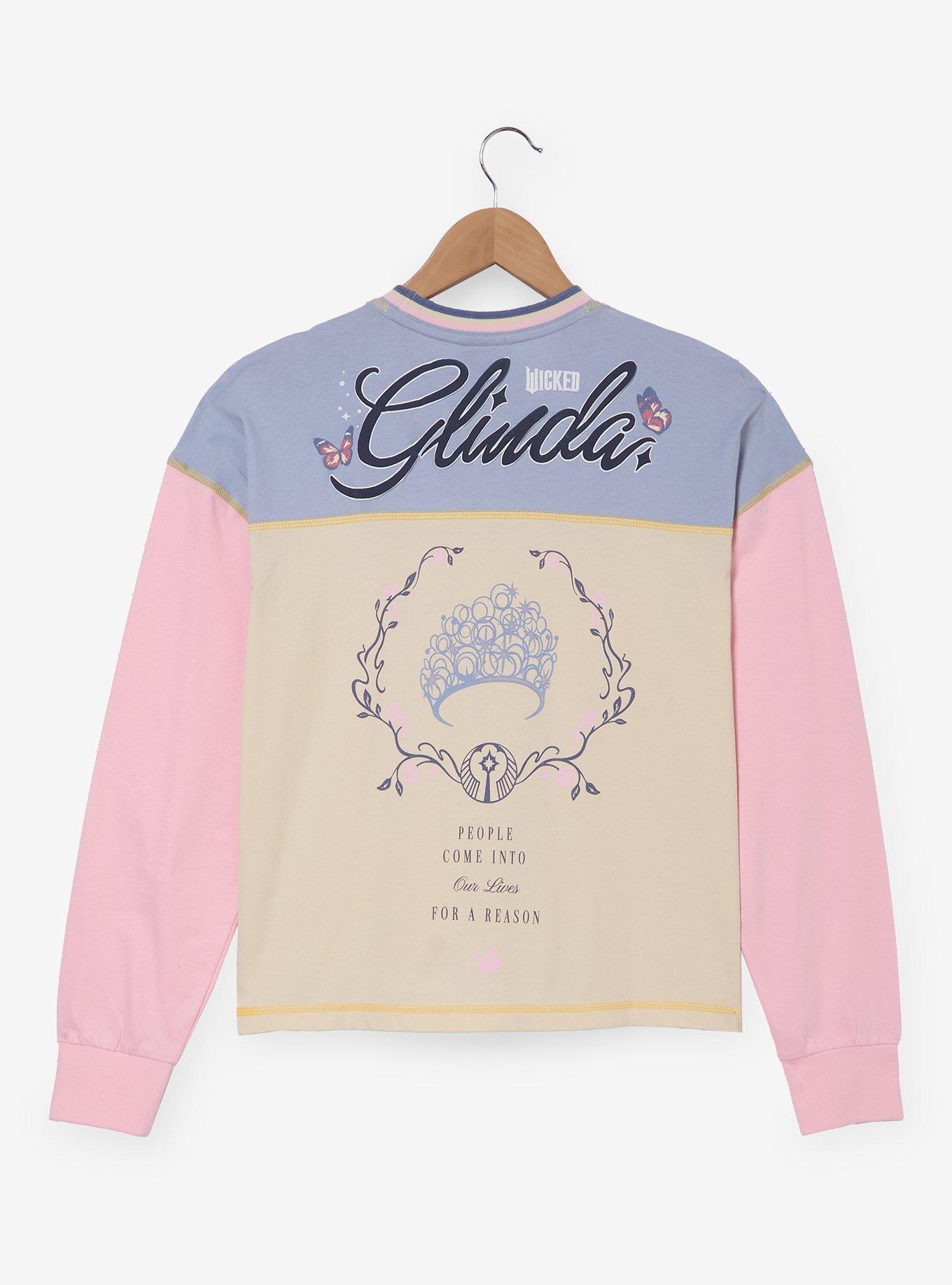 Wicked: For Good Glinda For Good Women's Raglan Long Sleeve T-Shirt — BoxLunch Exclusive, , hi-res