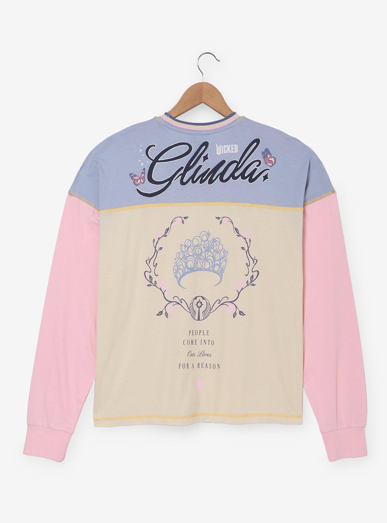 Wicked: For Good Glinda For Good Women's Plus Size Raglan Long Sleeve T-Shirt — BoxLunch Exclusive, , hi-res