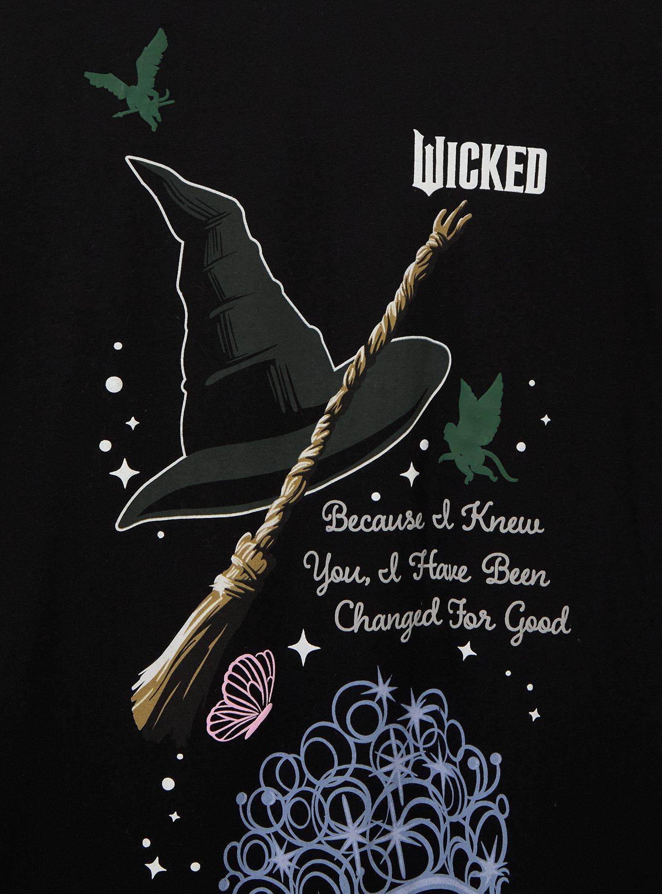 Wicked Glinda & Elphaba Plus Size T-Shirt Dress — BoxLunch Exclusive, , hi-res