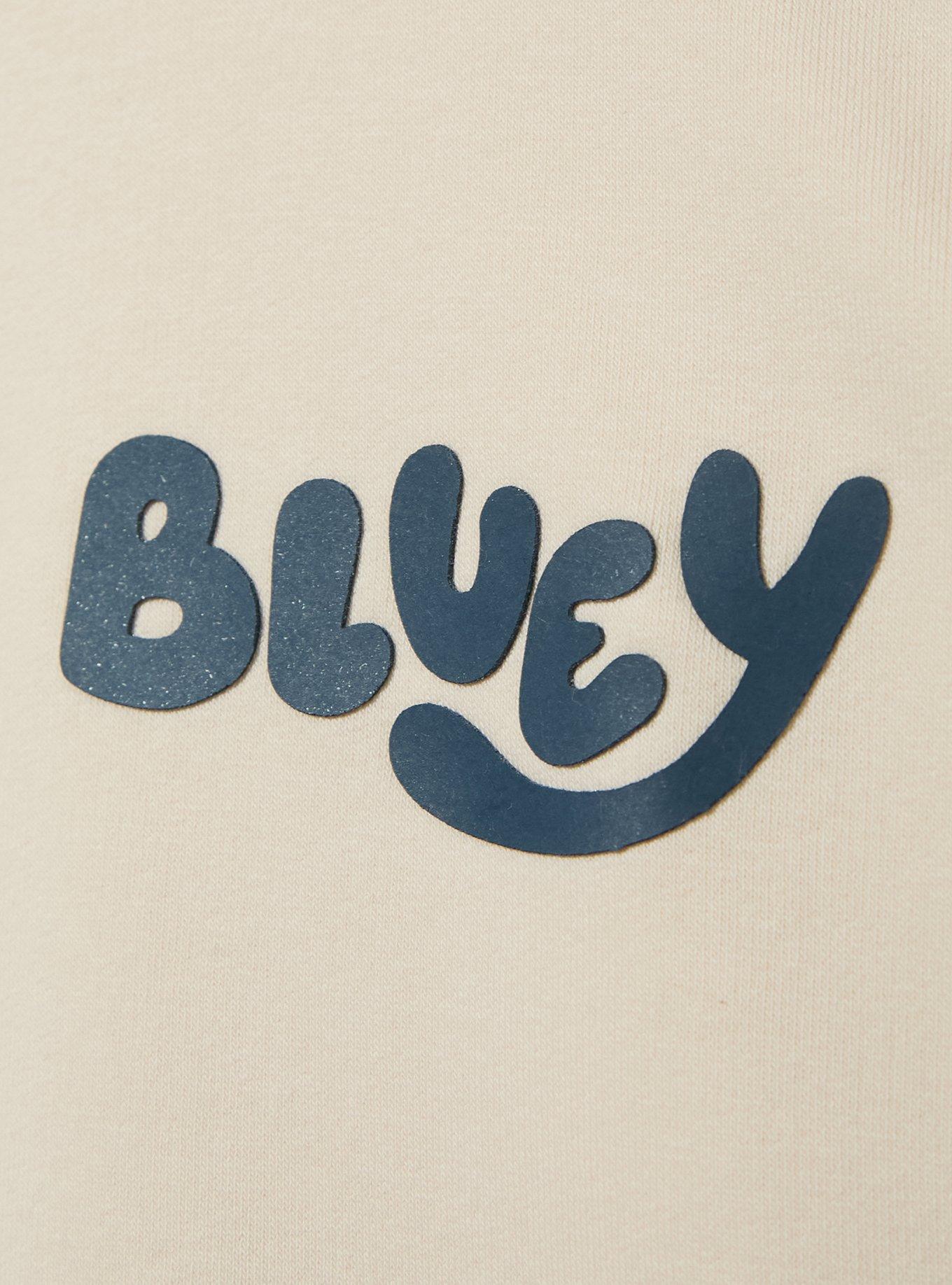 Bluey Doodle Quarter Zip Crewneck — BoxLunch Exclusive, CREAM, alternate