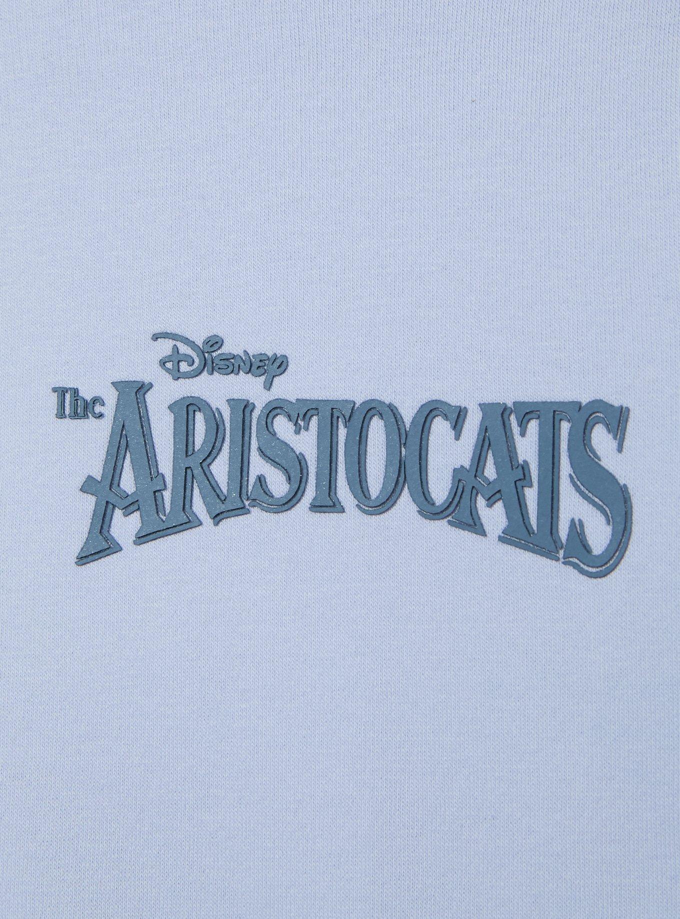 Disney The Aristocats Paris Quarter Zip Crewneck — BoxLunch Exclusive, LIGHT BLUE, alternate