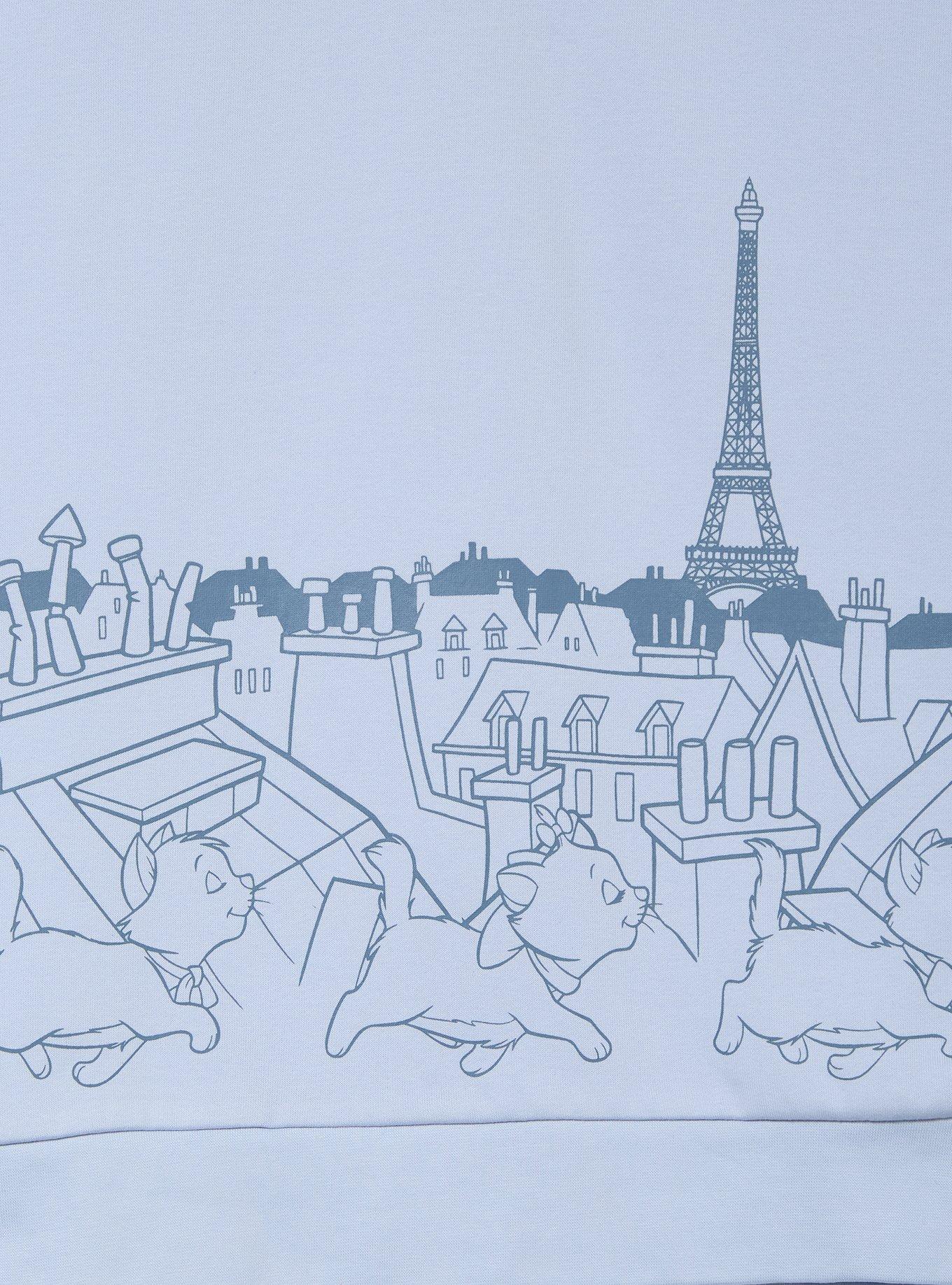 Disney The Aristocats Paris Quarter Zip Crewneck — BoxLunch Exclusive