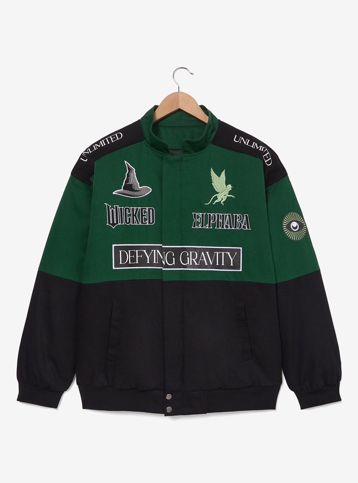 Wicked Elphaba Defying Gravity Racing Jacket - BoxLunch Exclusive, FOREST, alternate