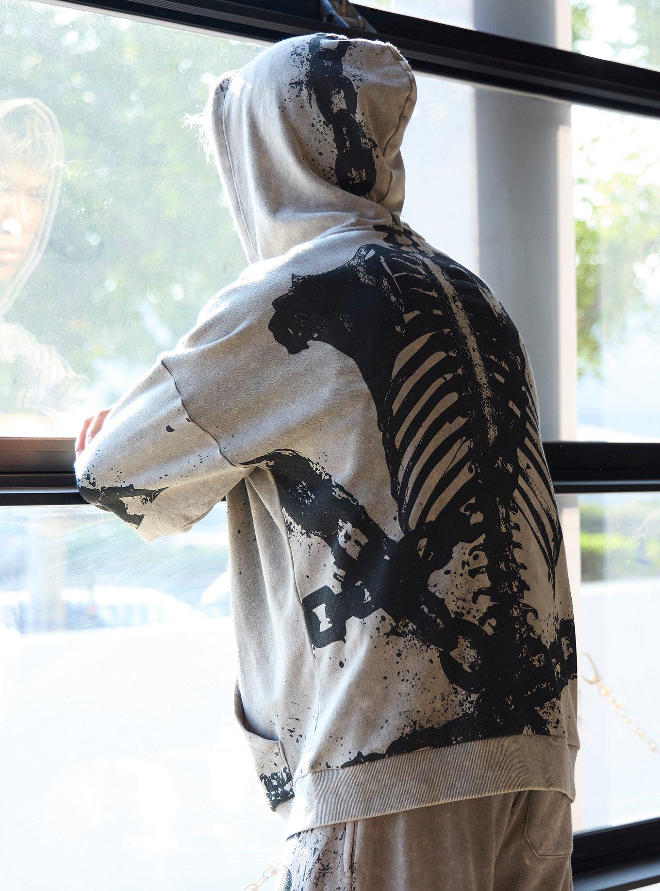 Chained Rib Cage Hoodie, , hi-res