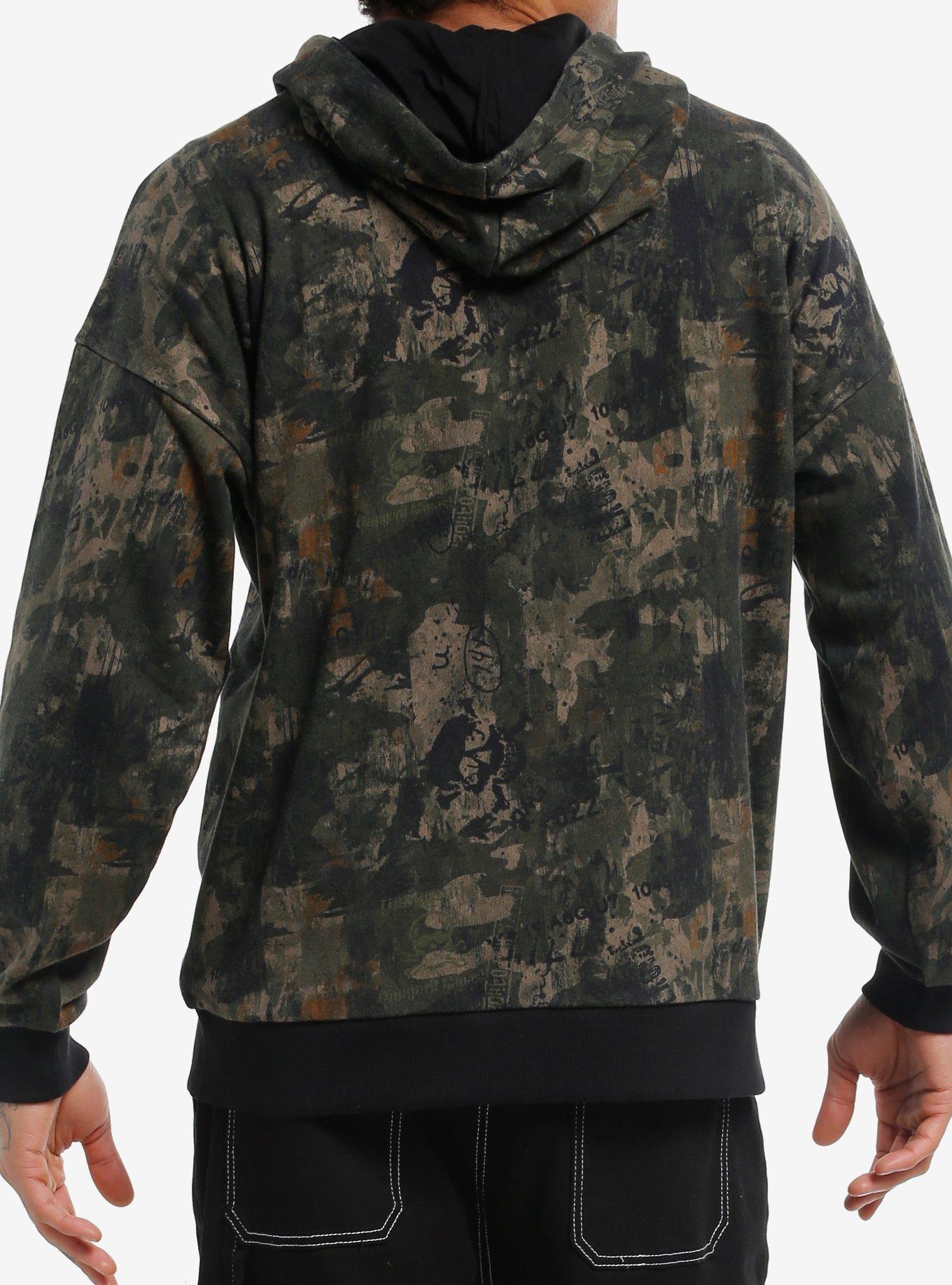 Skull Camouflage Hoodie, , hi-res