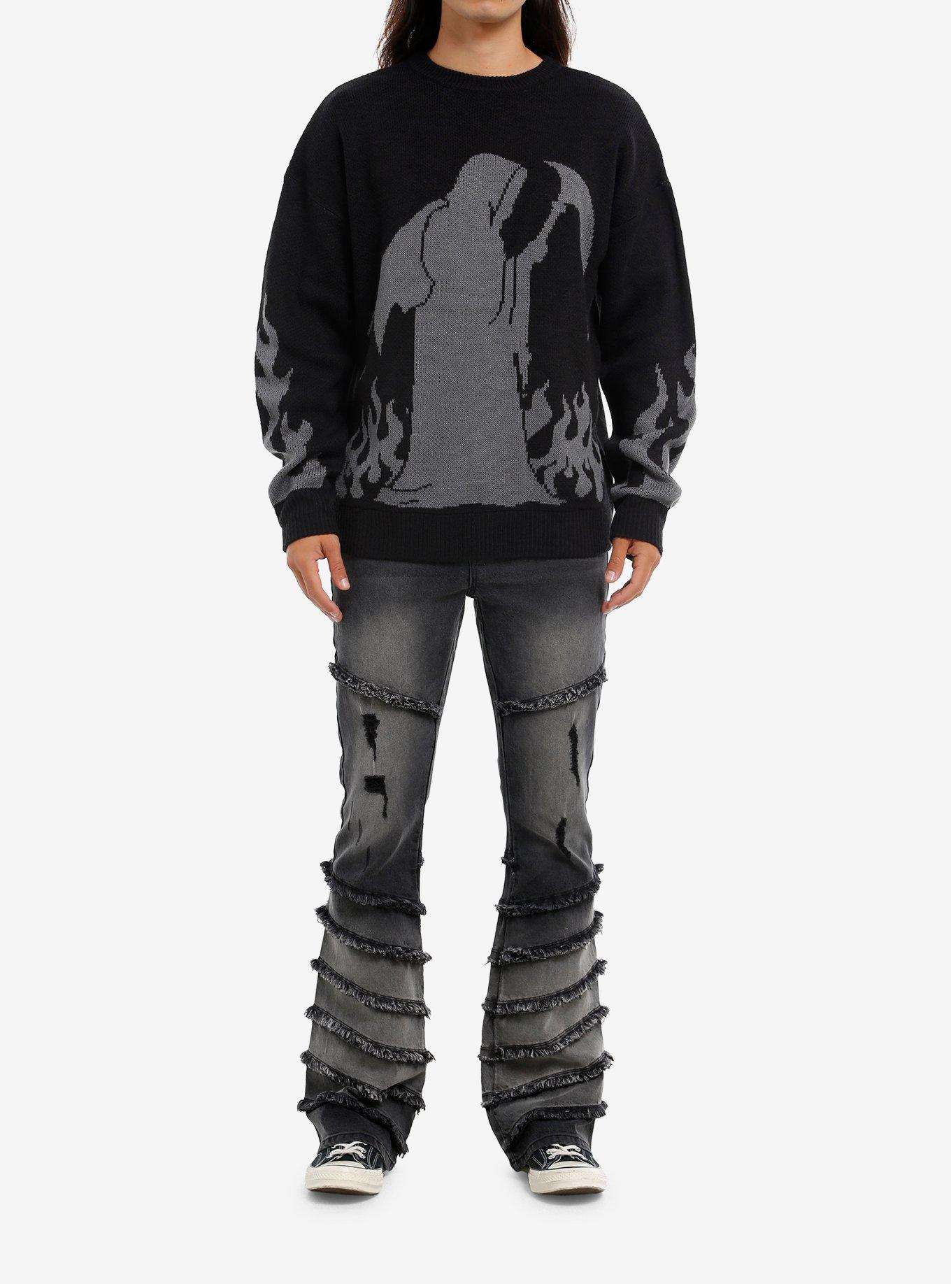 Grim Reaper Intarsia Sweater, , hi-res