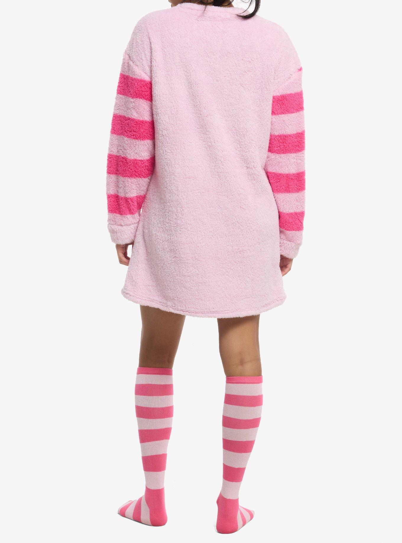 Dr. Seuss How The Grinch Stole Christmas! Pink Plush Pajama Dress & Socks, , hi-res