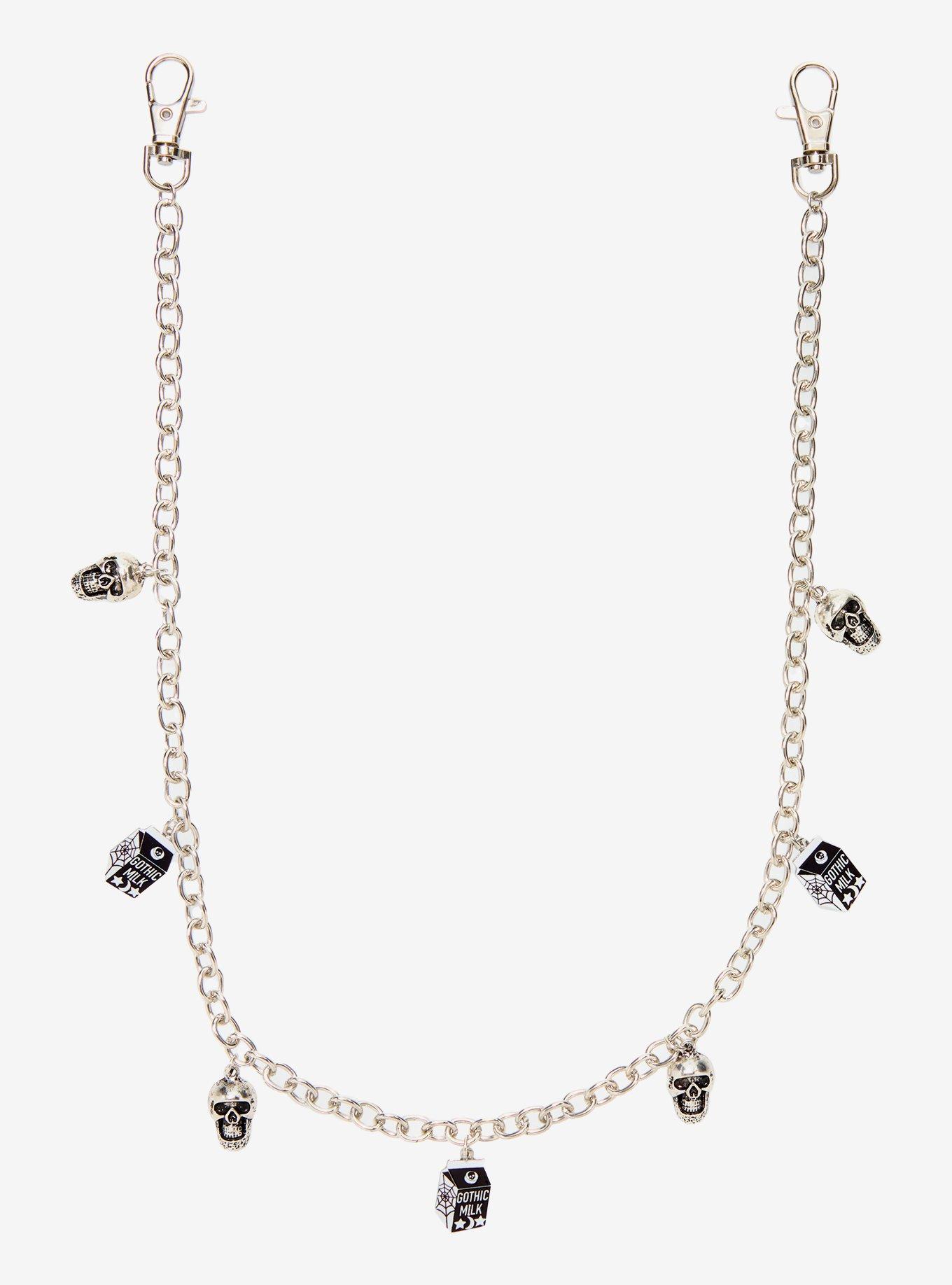 Skull & Goth Milk 24 Inch Wallet Chain, , hi-res