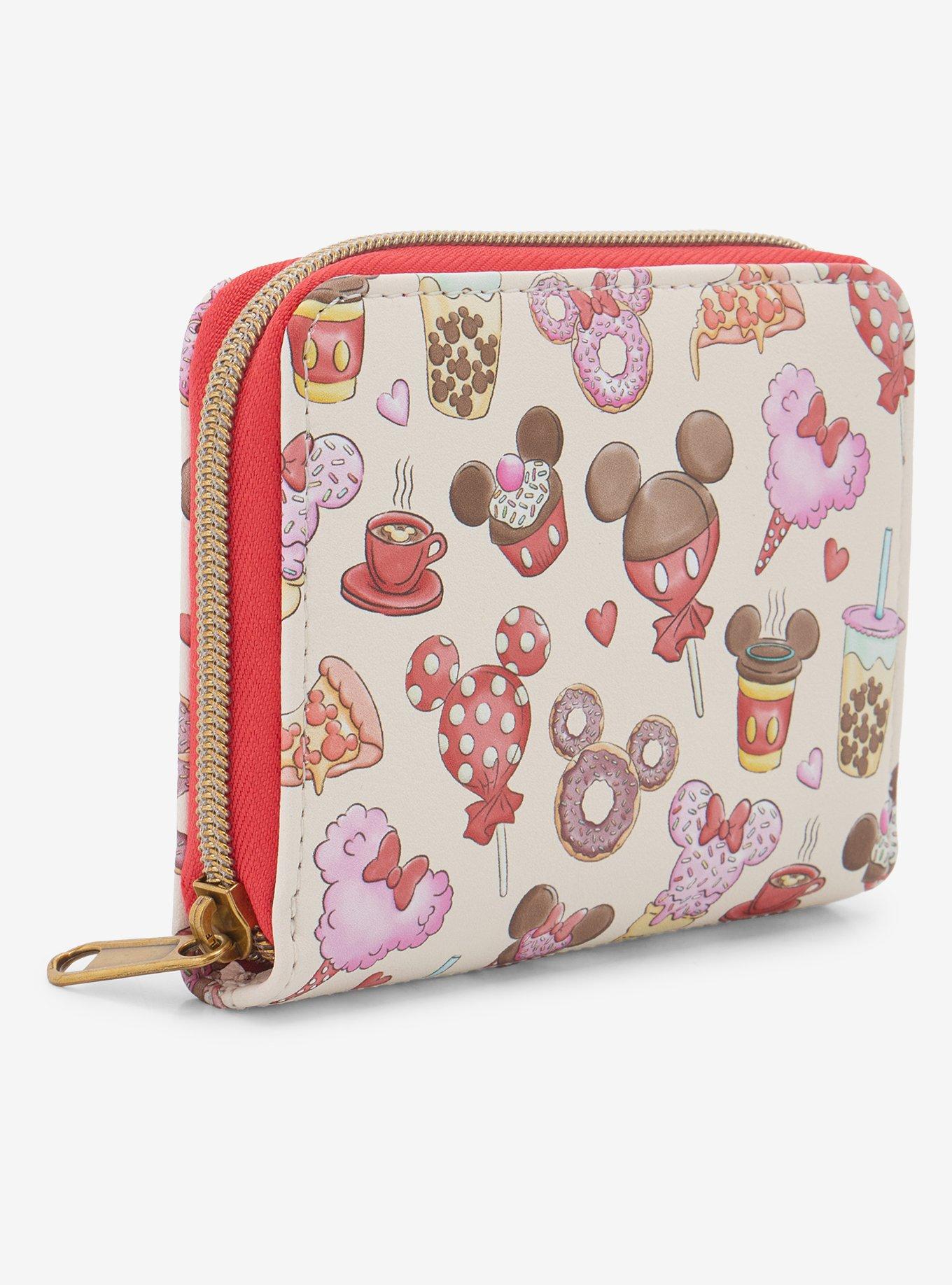 Loungefly Disney Mickey Mouse & Minnie Mouse Treats Mini Zipper Wallet, , hi-res