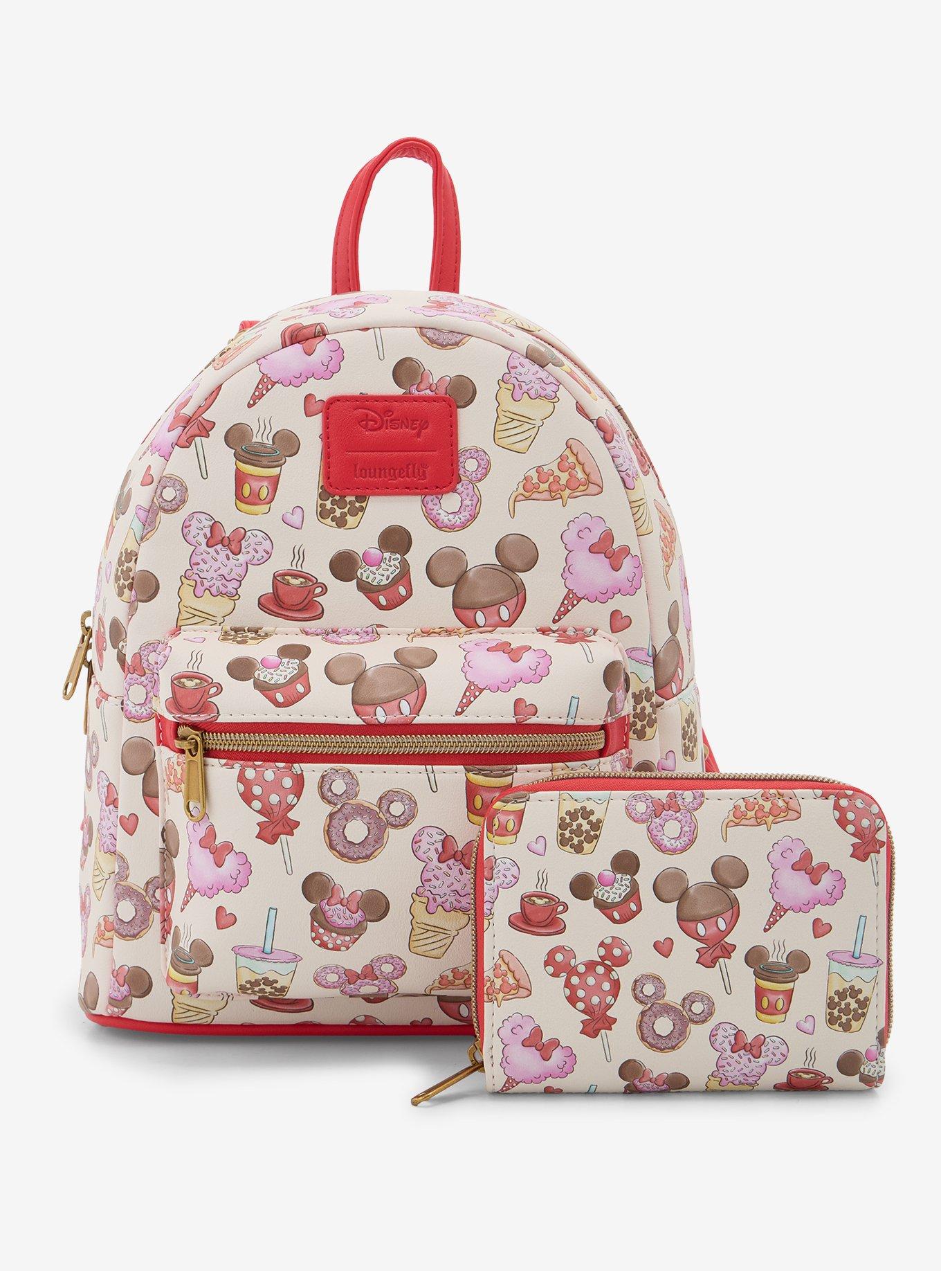 Loungefly Disney Mickey Mouse & Minnie Mouse Treats Mini Zipper Wallet, , alternate