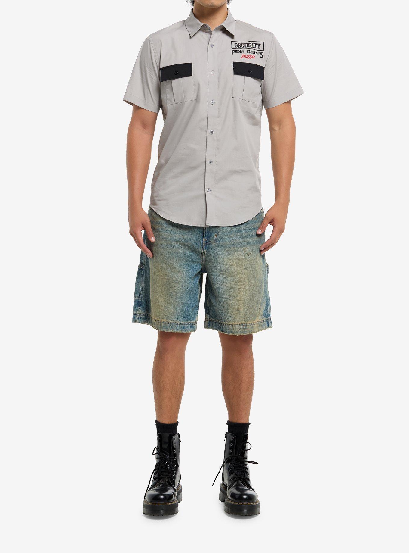 Five Nights At Freddy's Security Woven Button-Up, , hi-res