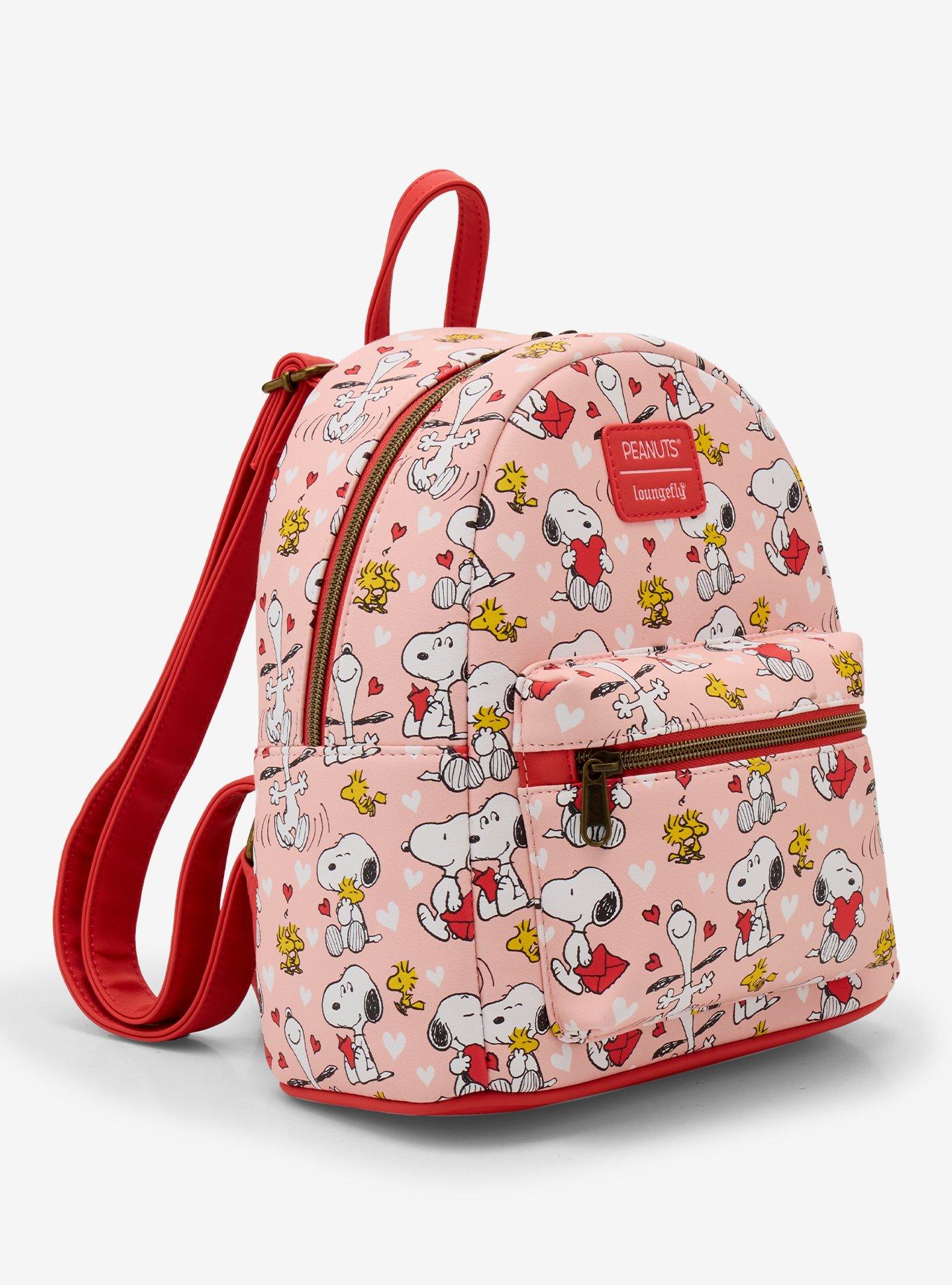 Loungefly Peanuts Snoopy & Woodstock Valentine's Day Mini Backpack, , hi-res