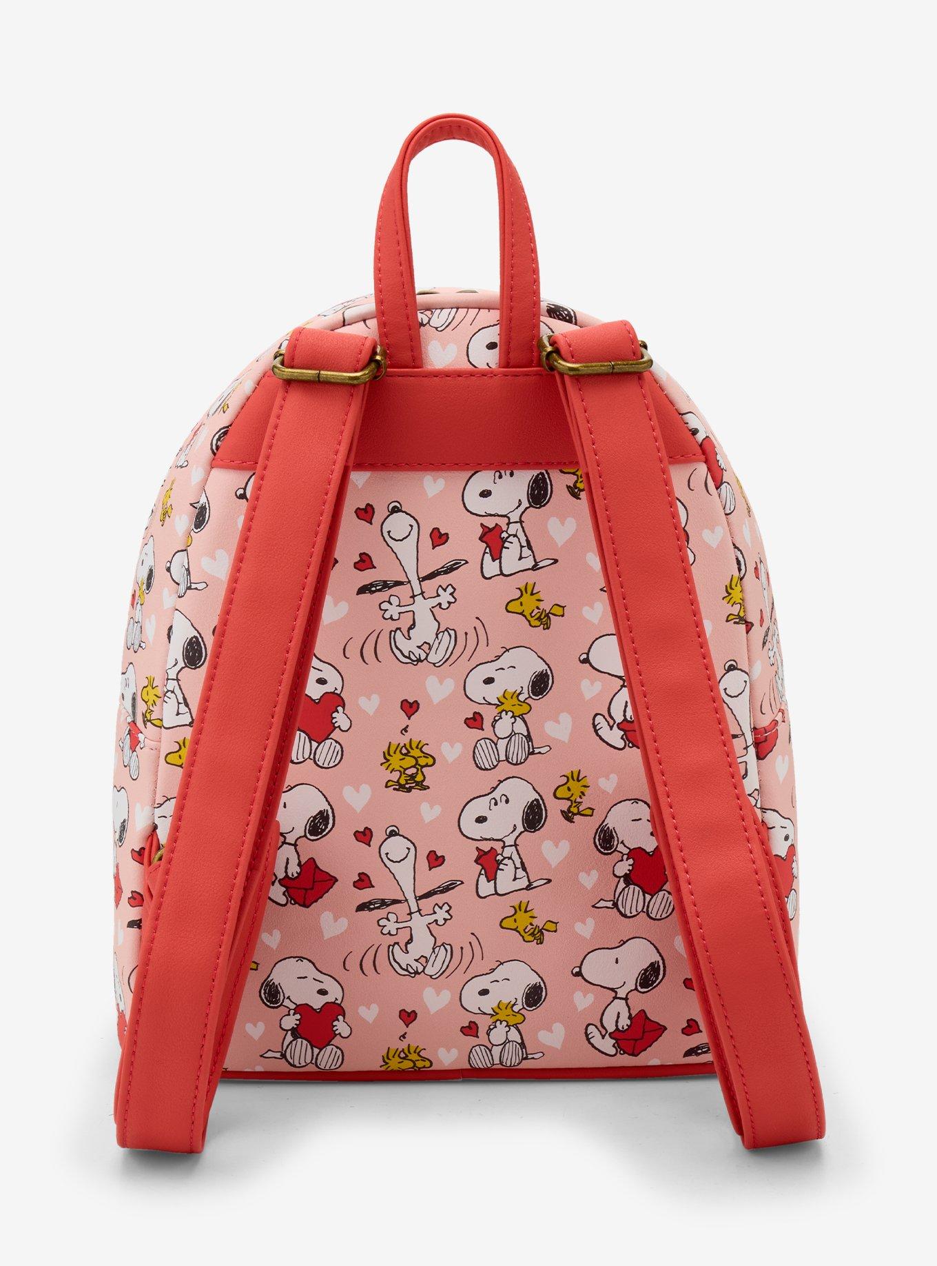 Loungefly Peanuts Snoopy & Woodstock Valentine's Day Mini Backpack, , alternate
