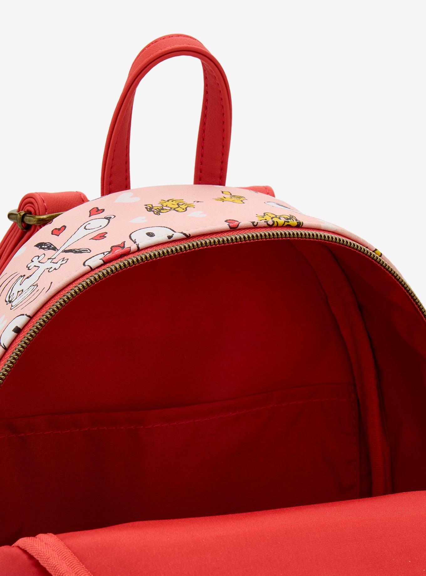 Loungefly Peanuts Snoopy & Woodstock Valentine's Day Mini Backpack, , alternate