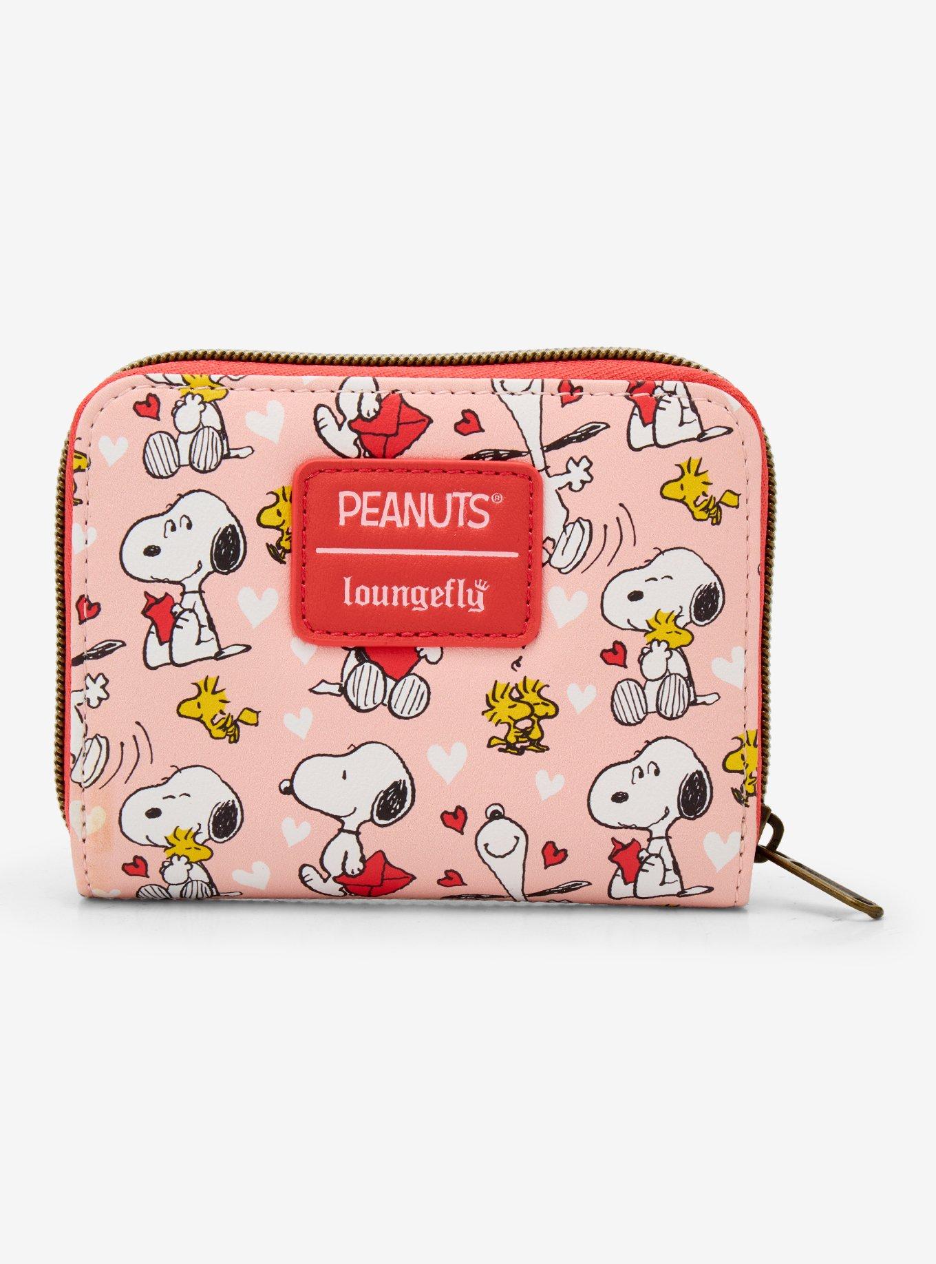 Loungefly Peanuts Snoopy & Woodstock Valentine's Day Mini Zipper Wallet, , alternate