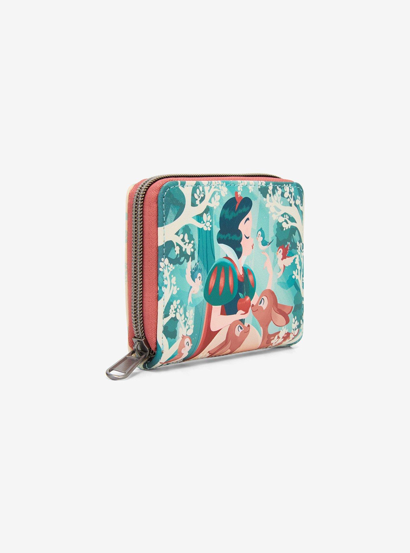 Loungefly Disney Snow White And The Seven Dwarfs Forest Animals Mini Zipper Wallet, , hi-res