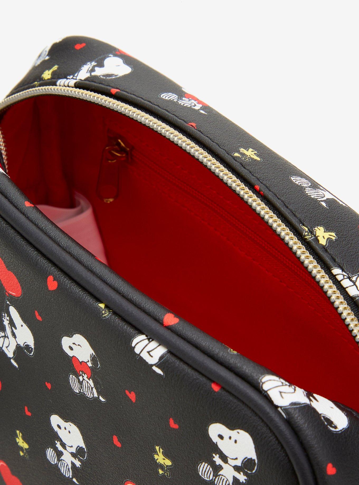 Loungefly Peanuts Snoopy & Woodstock Hearts Camera Crossbody Bag, , alternate