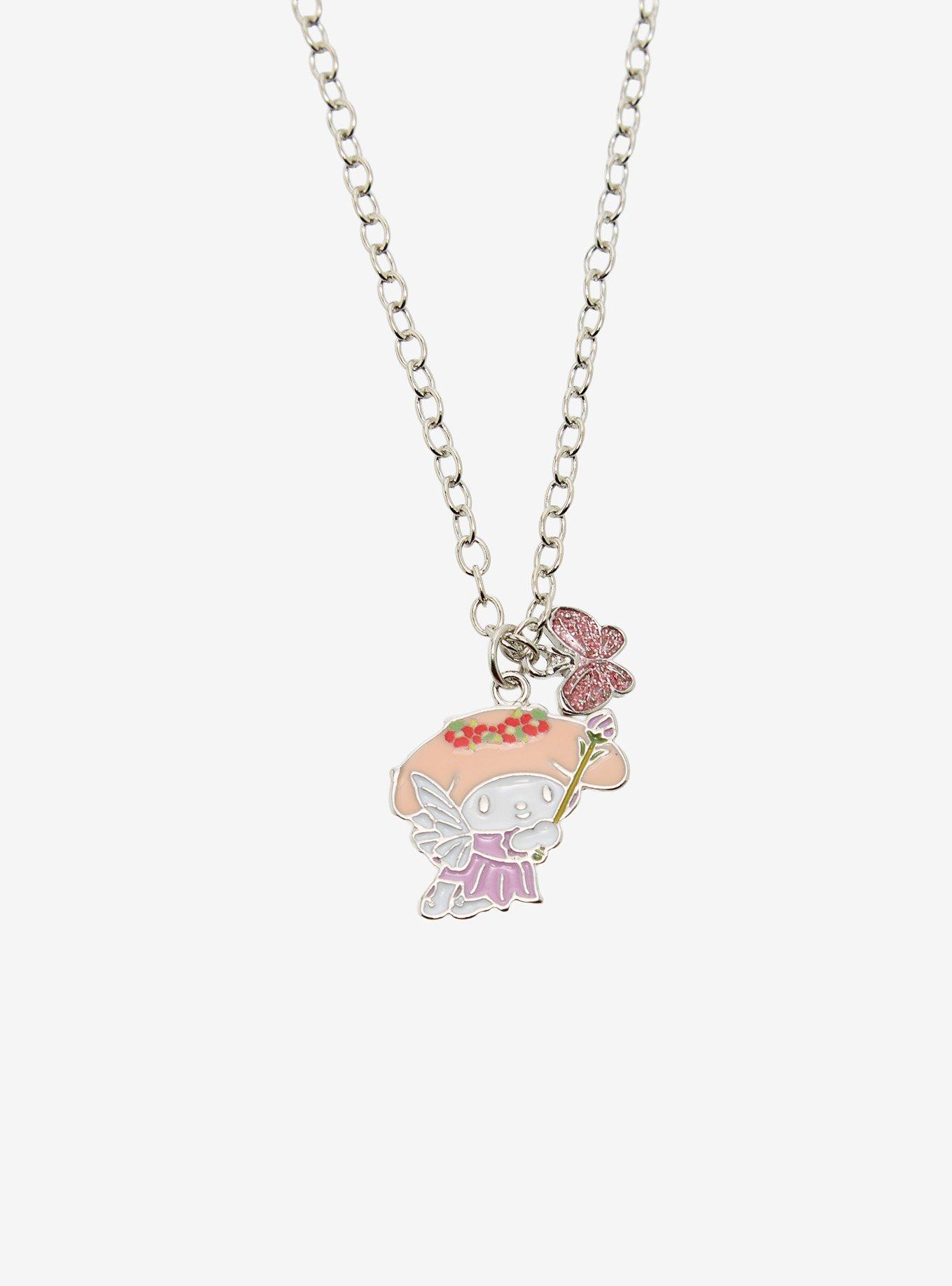 My Melody & Kuromi Forest Fairy Best Friend Necklace Set, , alternate