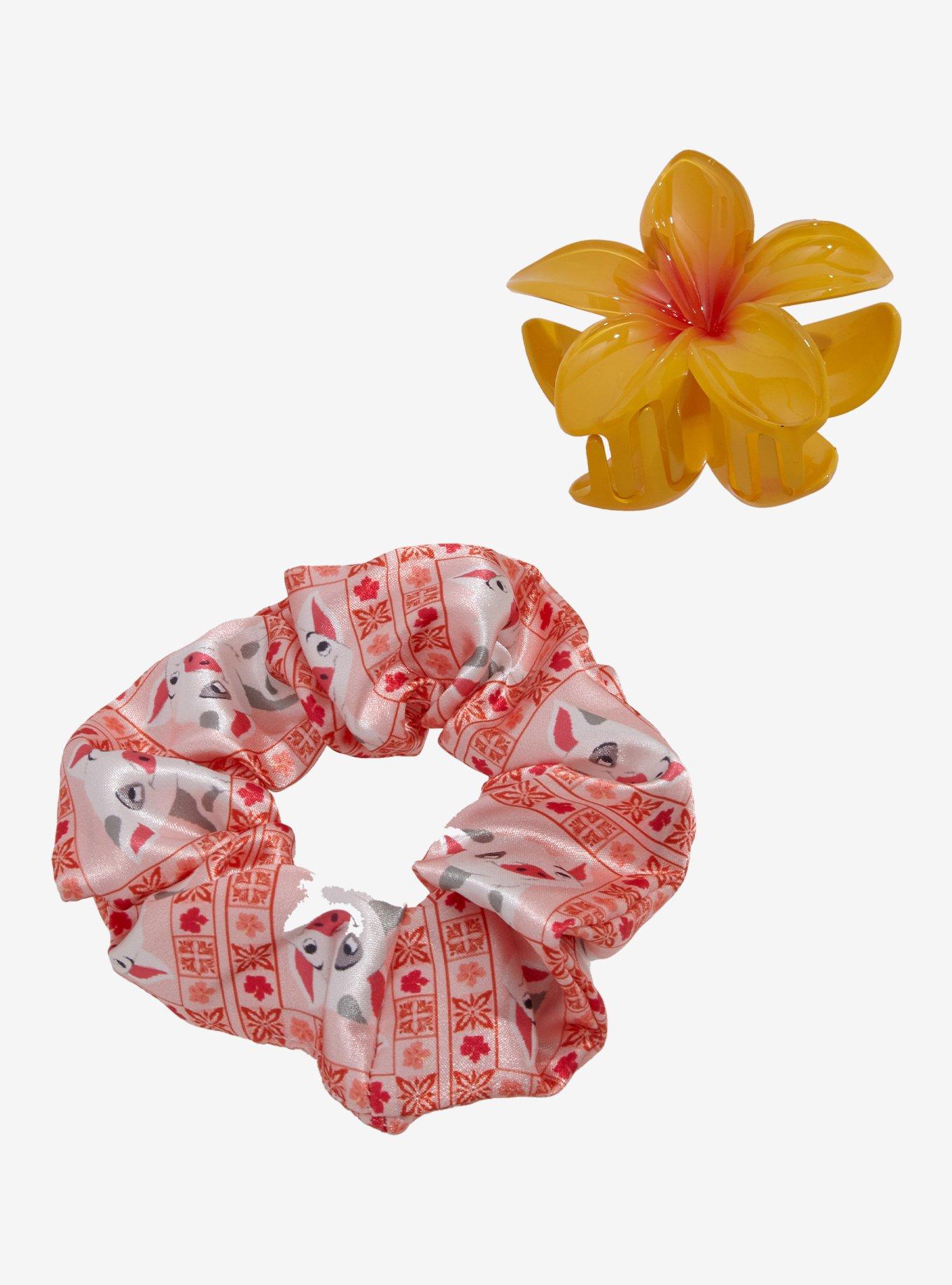 Disney Moana Pua Flower Hair Clip & Scrunchie Set, , alternate
