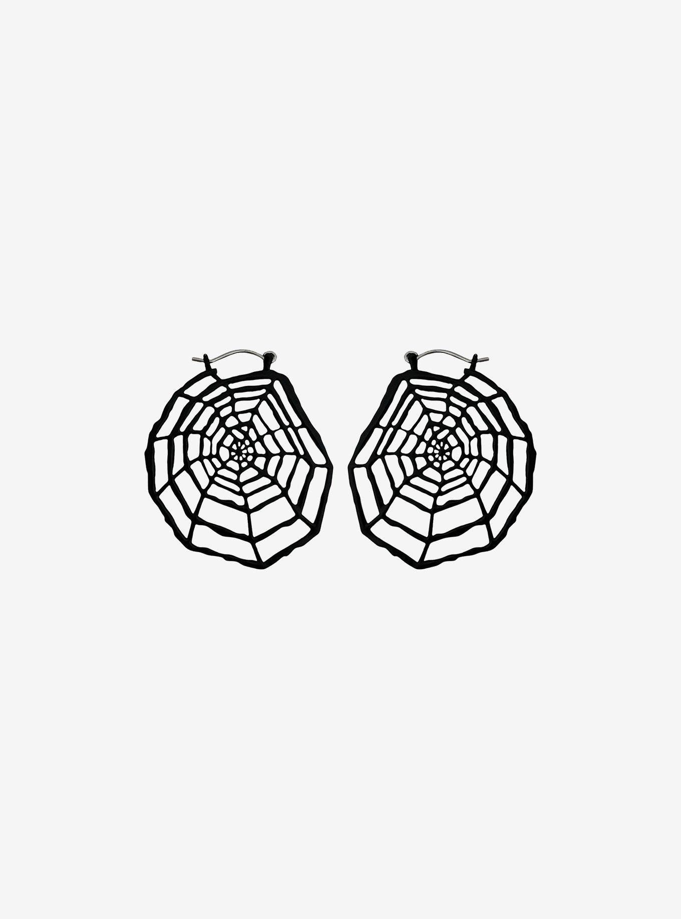 Coraline Spiderweb Drop Earrings, , hi-res