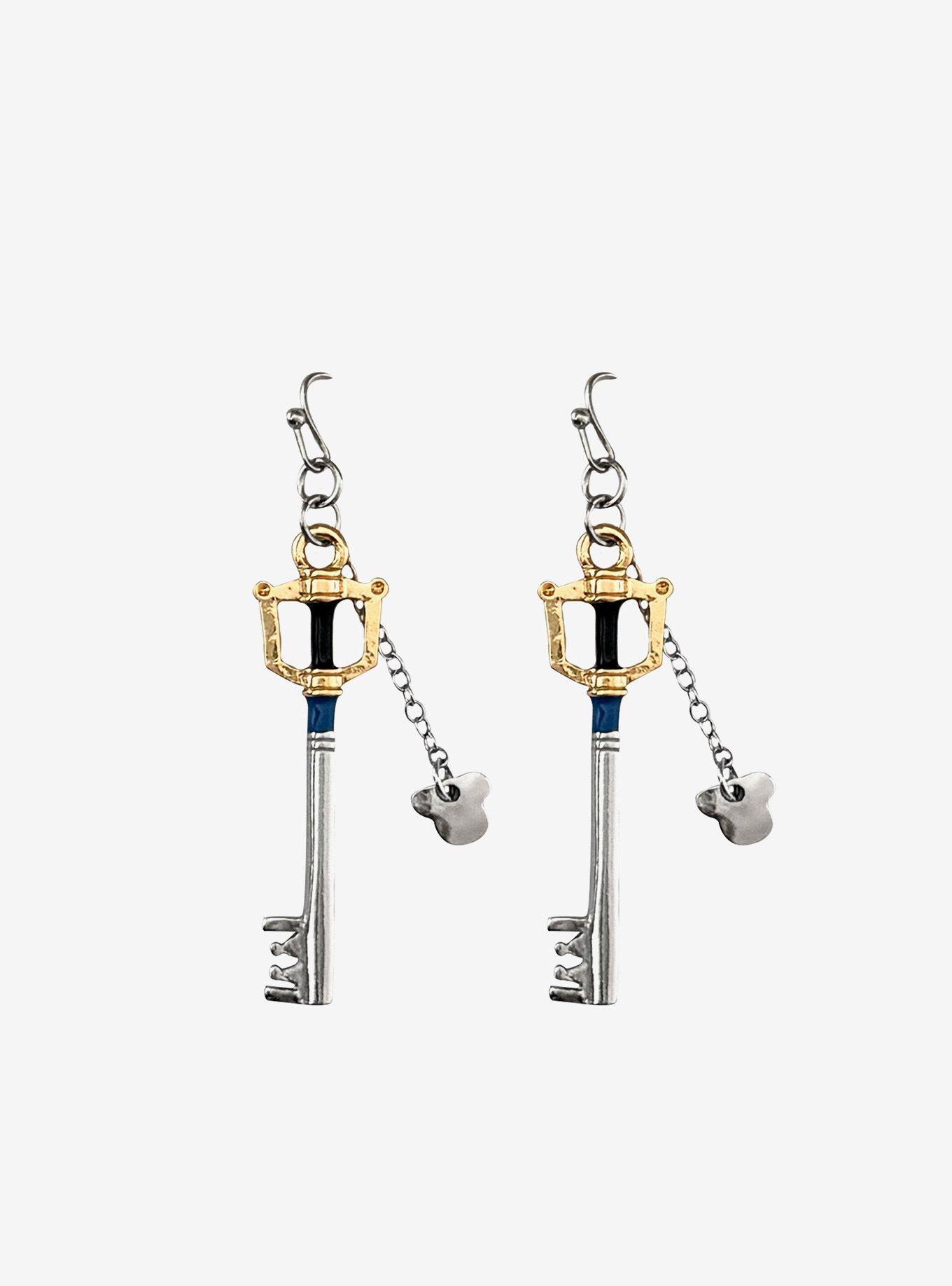 Disney Kingdom Hearts Keyblade Drop Earrings, , hi-res