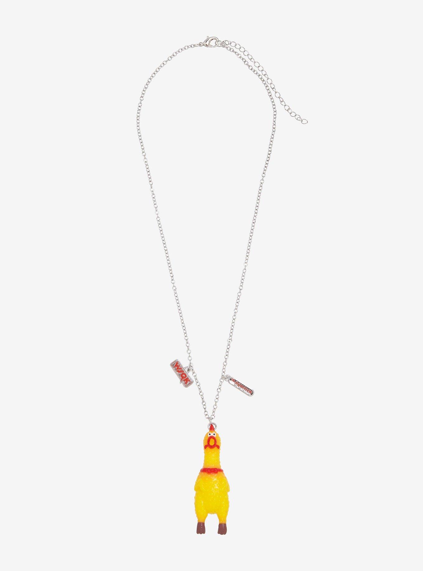Stranger Things The Squawk Rubber Chicken Necklace, , hi-res