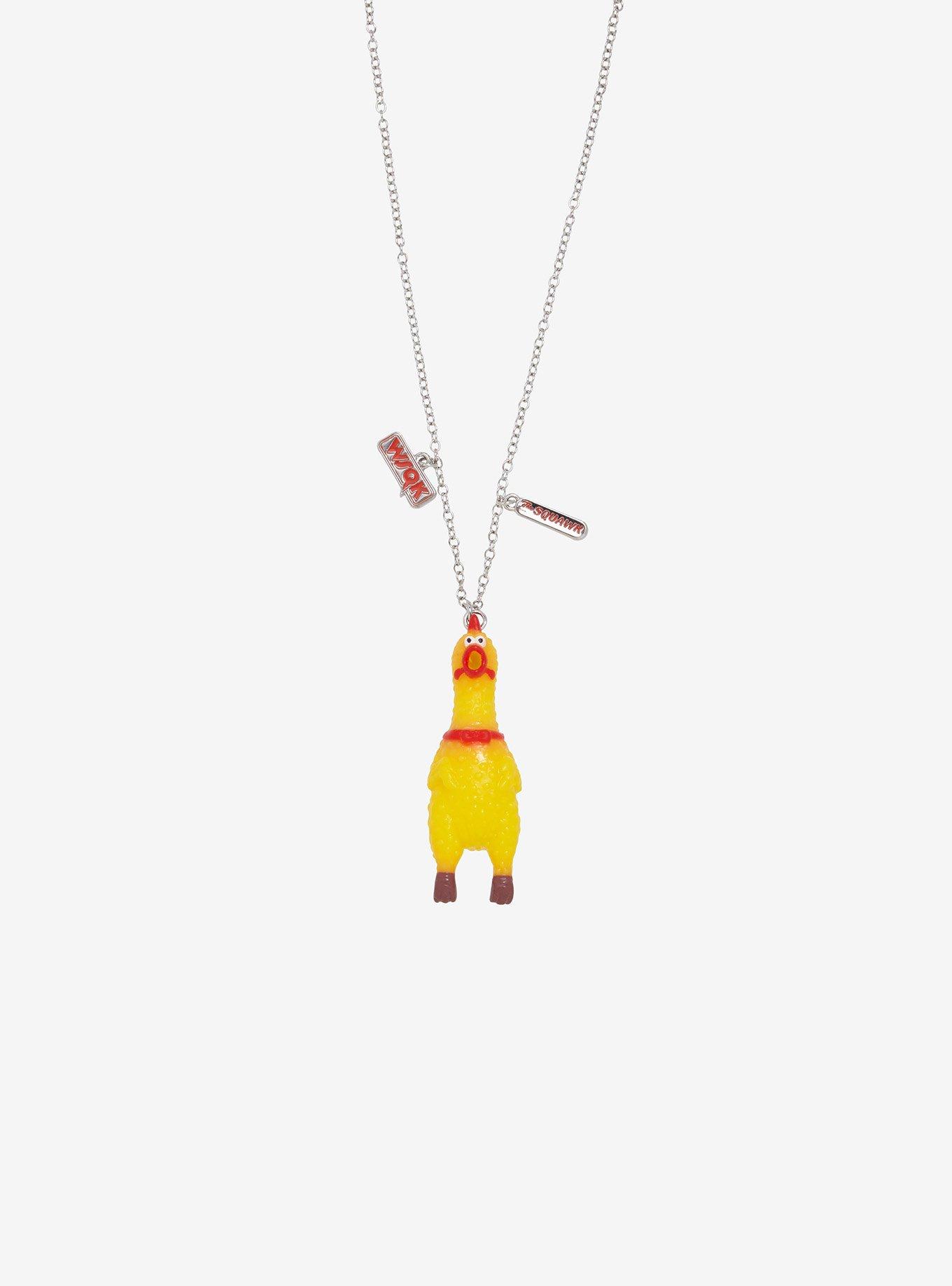 Stranger Things The Squawk Rubber Chicken Necklace, , alternate