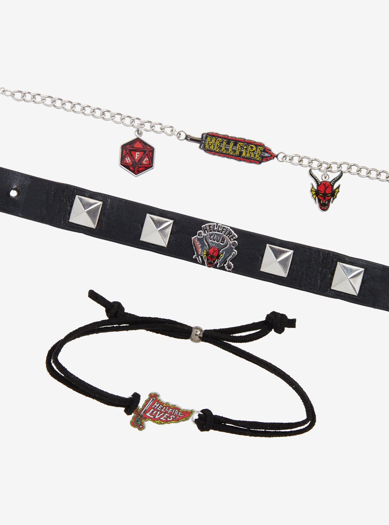 Stranger Things Hellfire Club Bracelet Set, , alternate