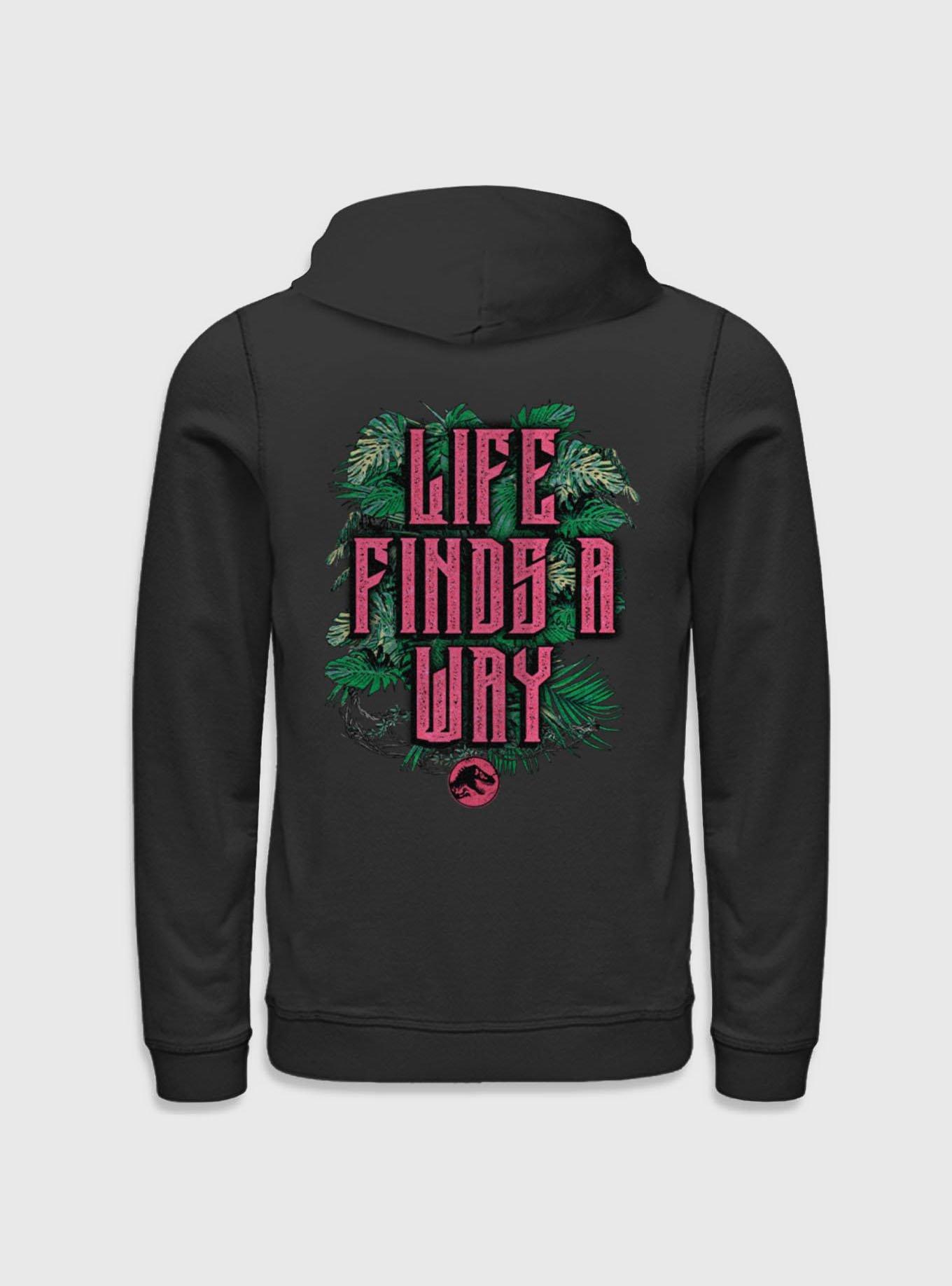 Jurassic Park Life Finds A Way Iconic Dinosaurs Hoodie BoxLunch Exclusive