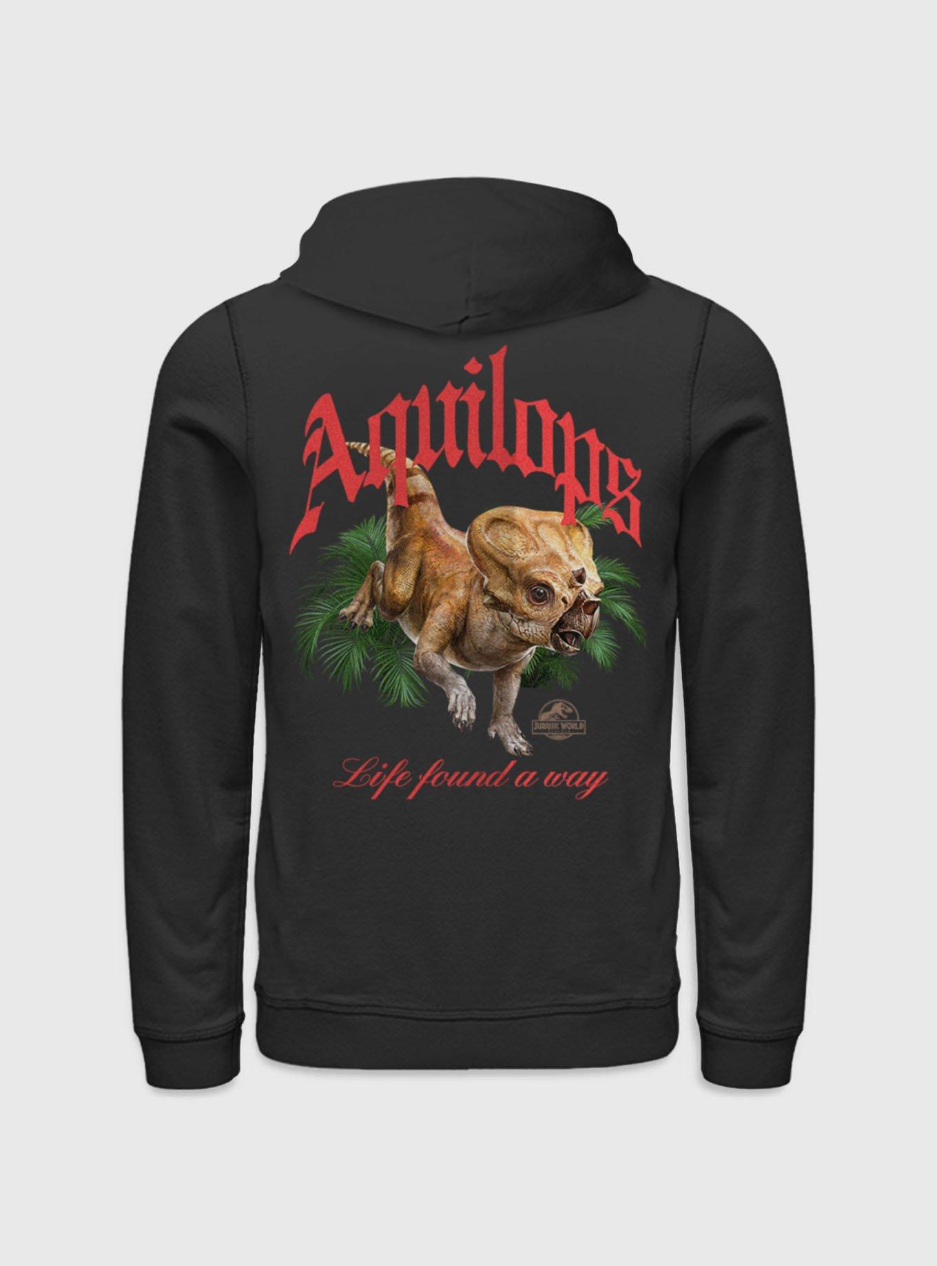 Jurassic Park Life Found A Way Aquilops Hoodie BoxLunch Exclusive, , hi-res