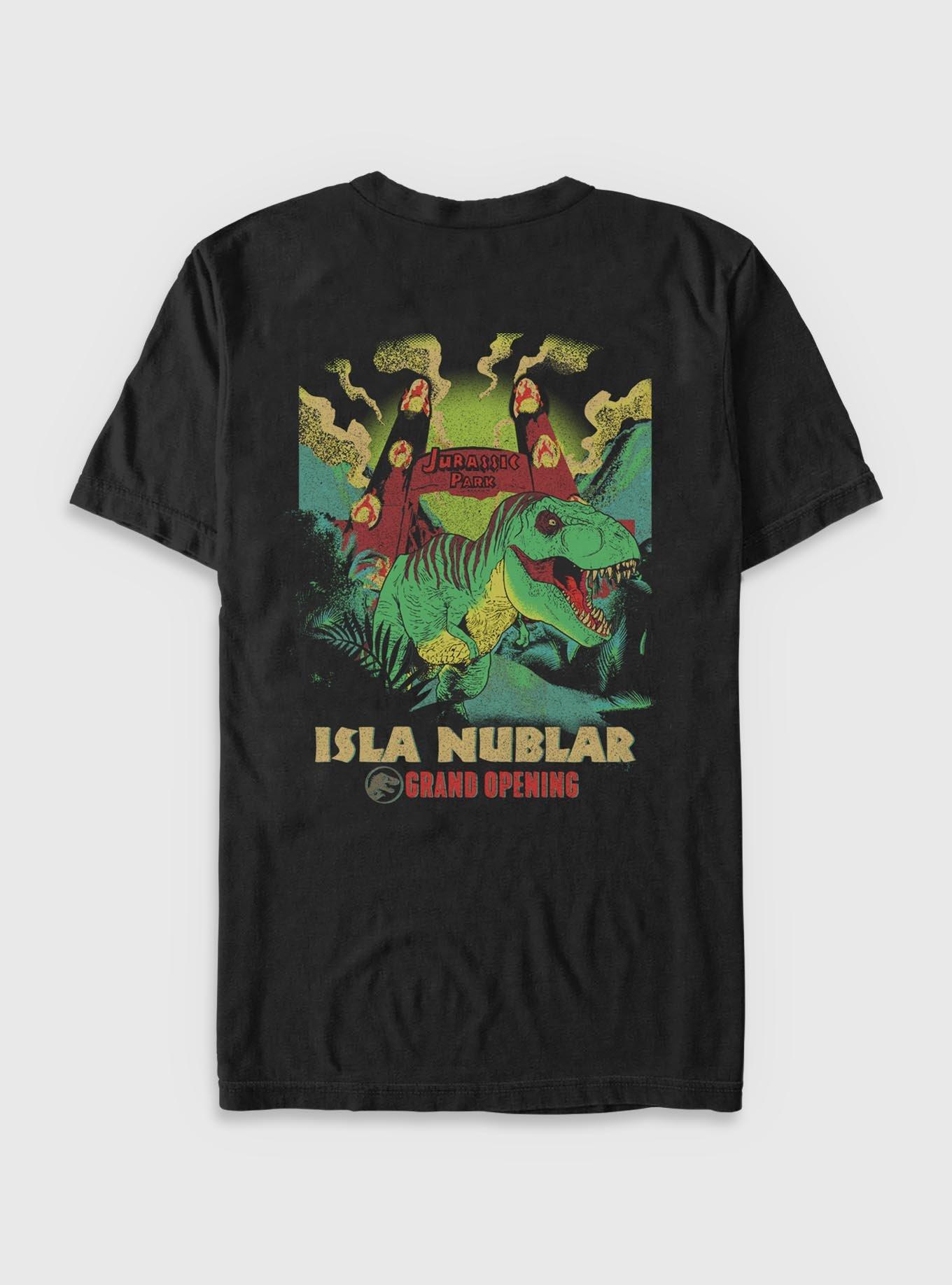 Jurassic Park Isla Nublar Grand Opening T-shirt BoxLunch Exclusive, BLACK, alternate