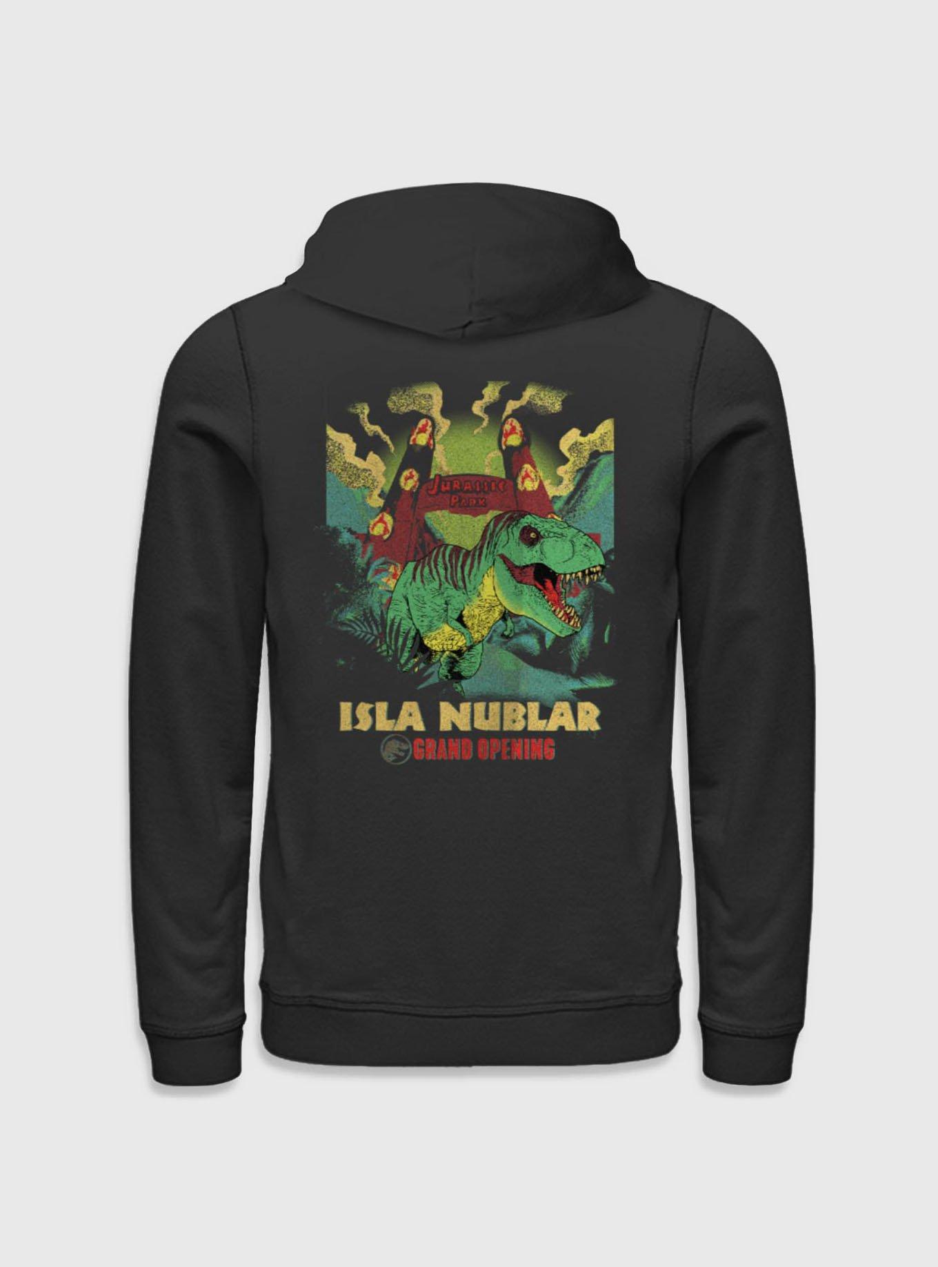 Jurassic Park Isla Nublar Grand Opening Hoodie BoxLunch Exclusive, BLACK, alternate