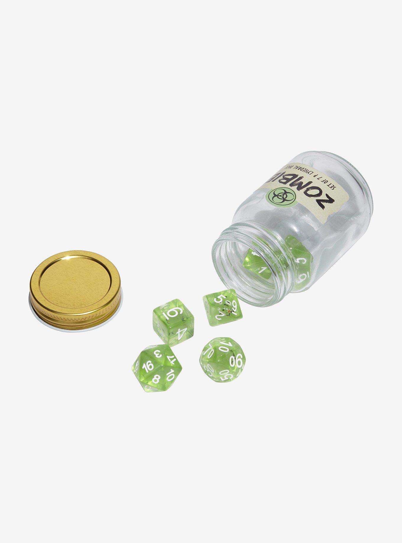 Zombie Polyhedral Dice Set Hot Topic Exclusive, , hi-res