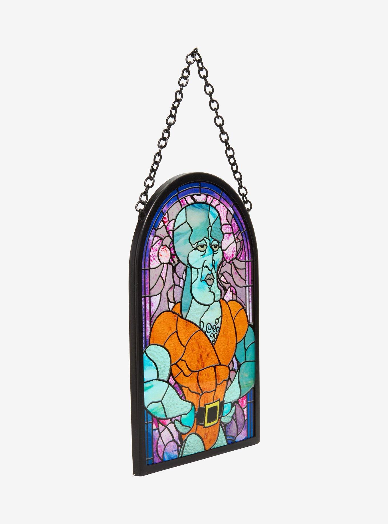 SpongeBob SquarePants Handsome Squidward Stained Glass Wall Art Hot Topic Exclusive, , hi-res