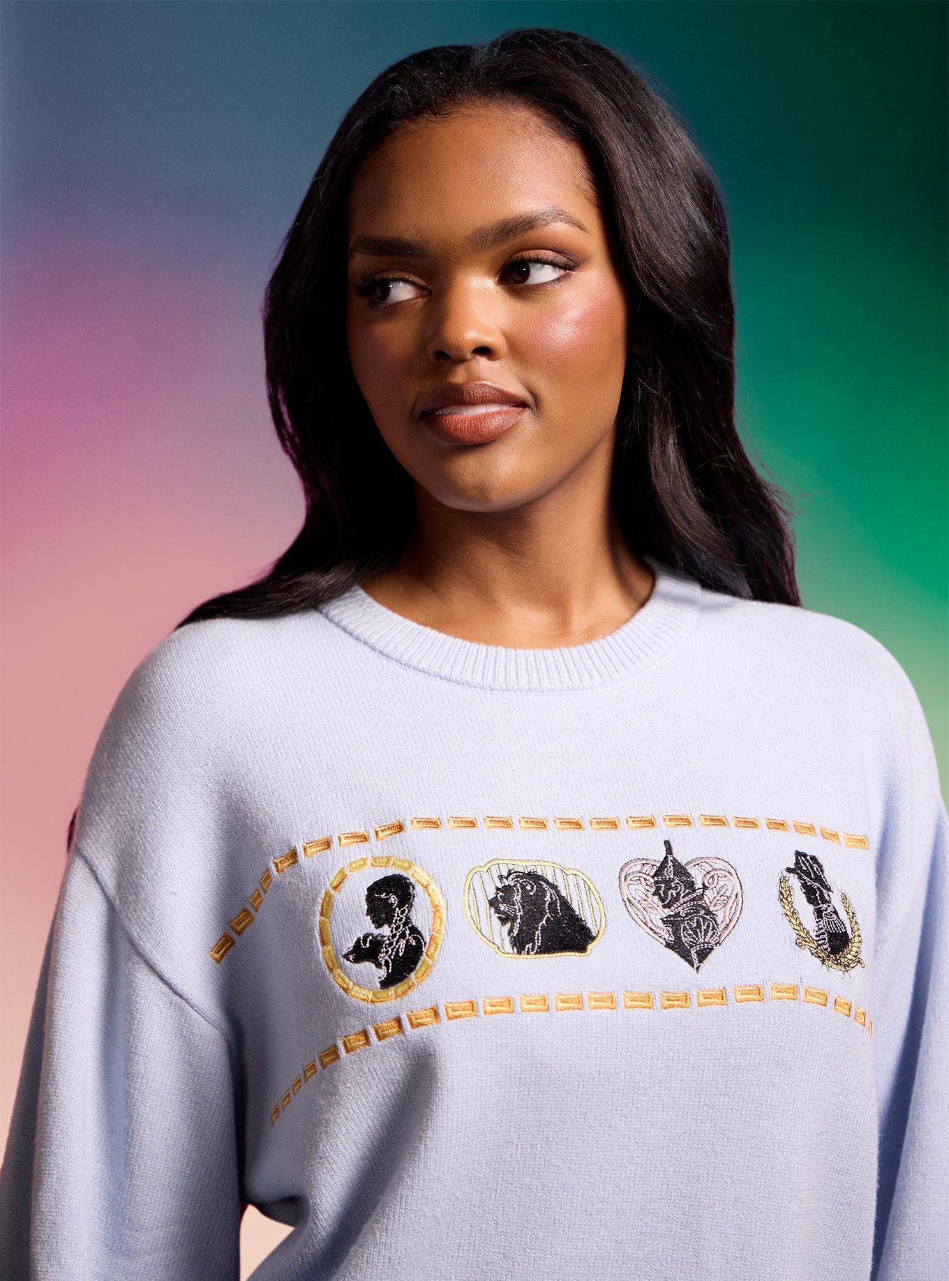 Her Universe Wicked Group Silhouette Knit Sweater Her Universe Exclusive, MULTI, alternate