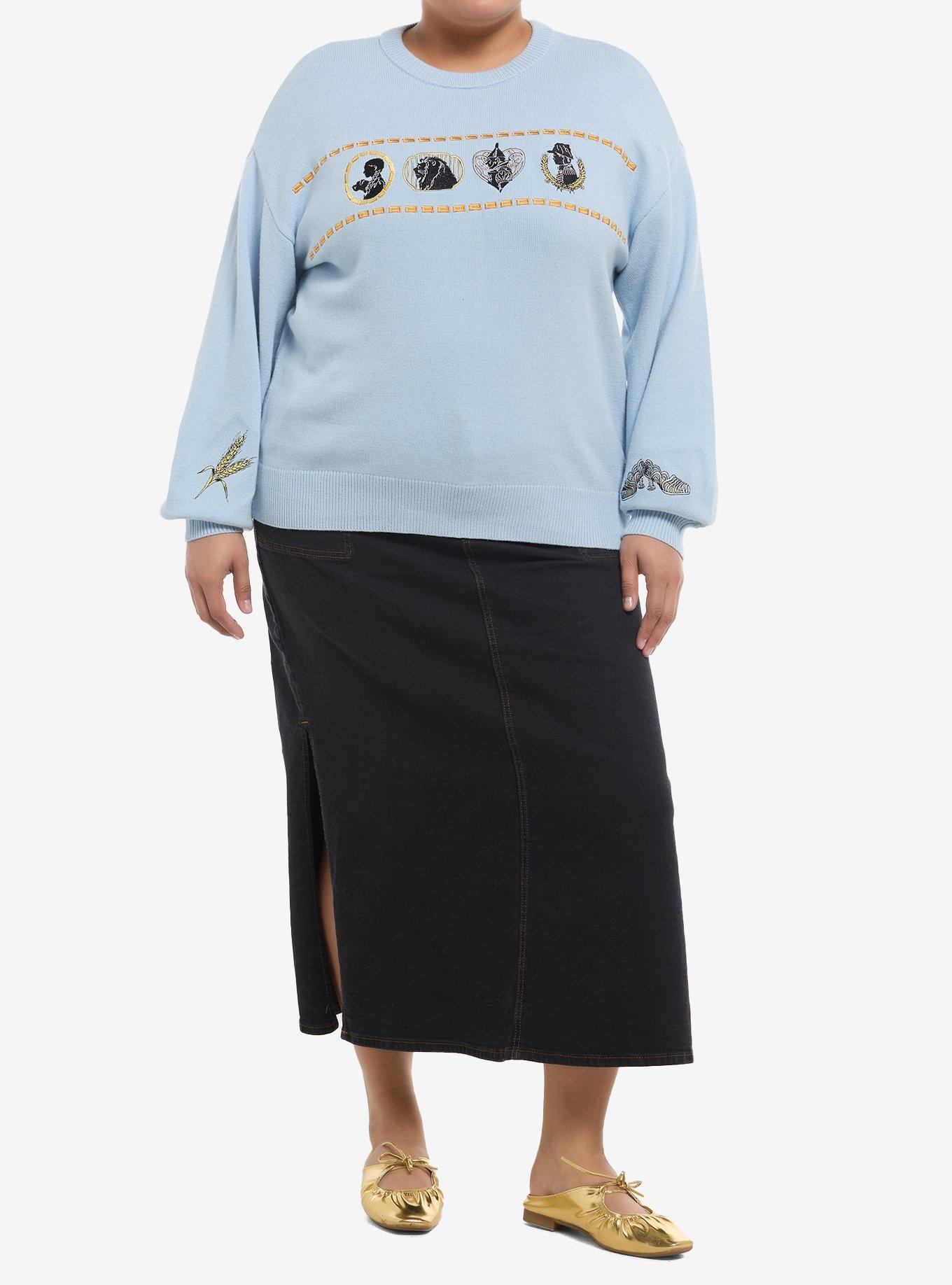 Her Universe Wicked Group Silhouette Knit Sweater Plus Size Her Universe Exclusive, , hi-res