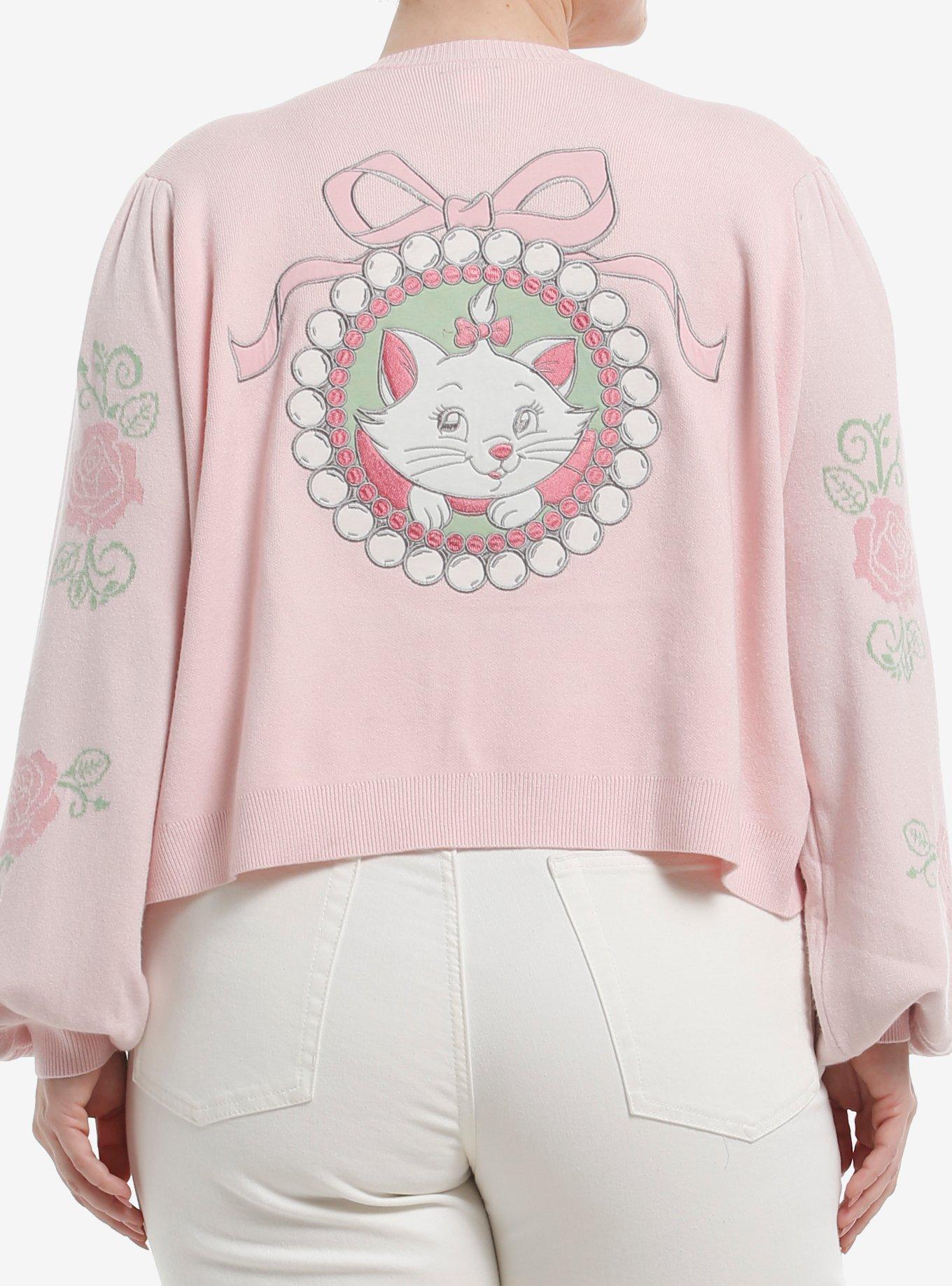 Her Universe Disney The Aristocats Marie Roses Tie-Front Cardigan Plus Size Her Universe Exclusive, , hi-res