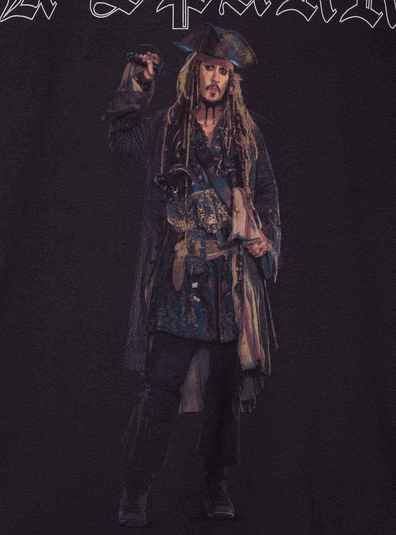Disney Pirates of The Caribbean Jack Sparrow Portrait Heavyweight T-Shirt, , hi-res