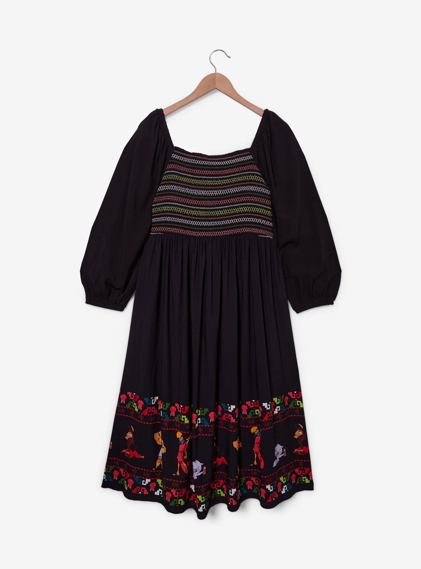 Disney The Emperor's New Groove Smocked Plus Size Dress, MULTI, alternate - view 3