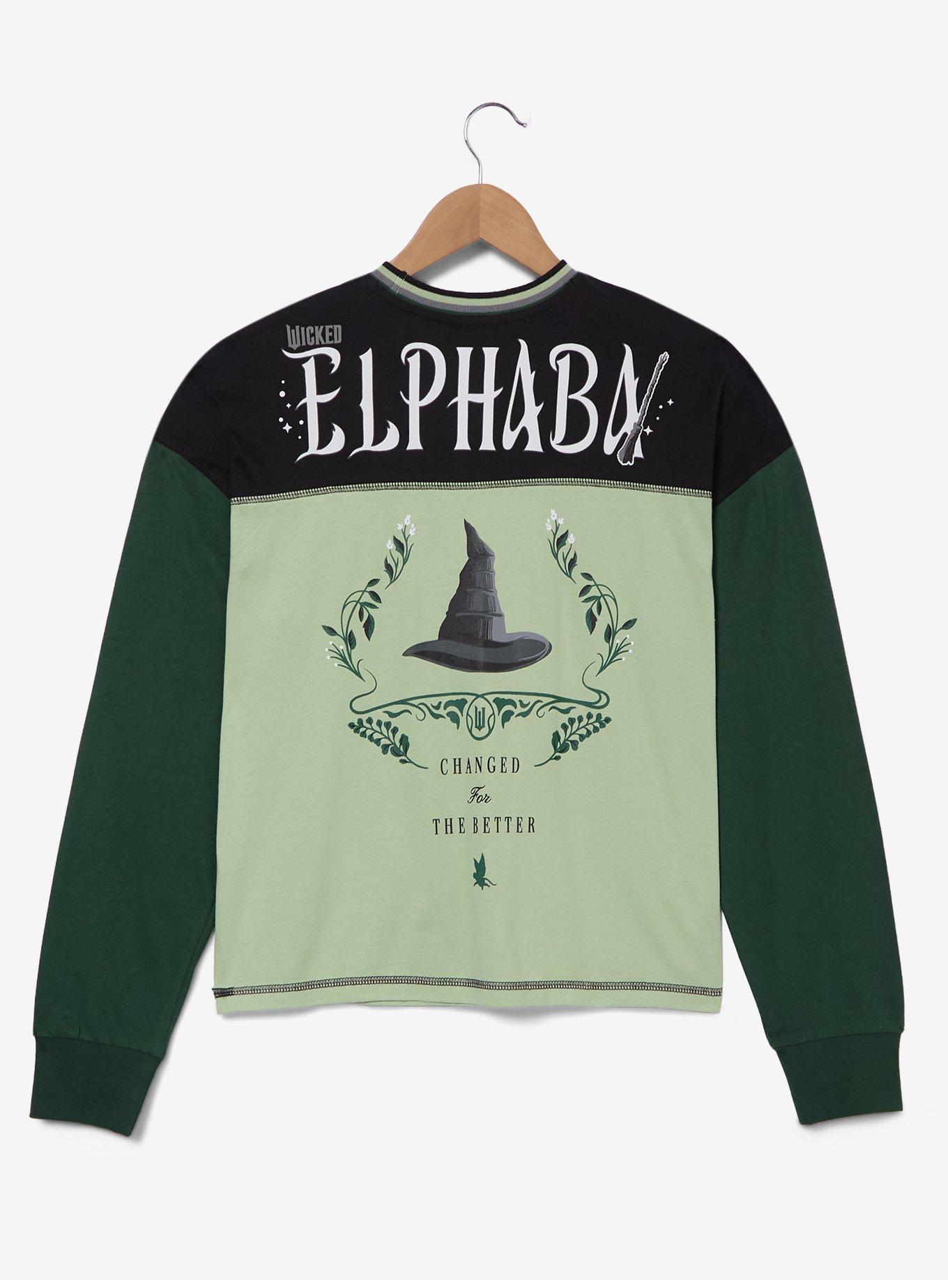 Her Universe Wicked Elphaba Color-Block Long-Sleeve T-Shirt, , hi-res