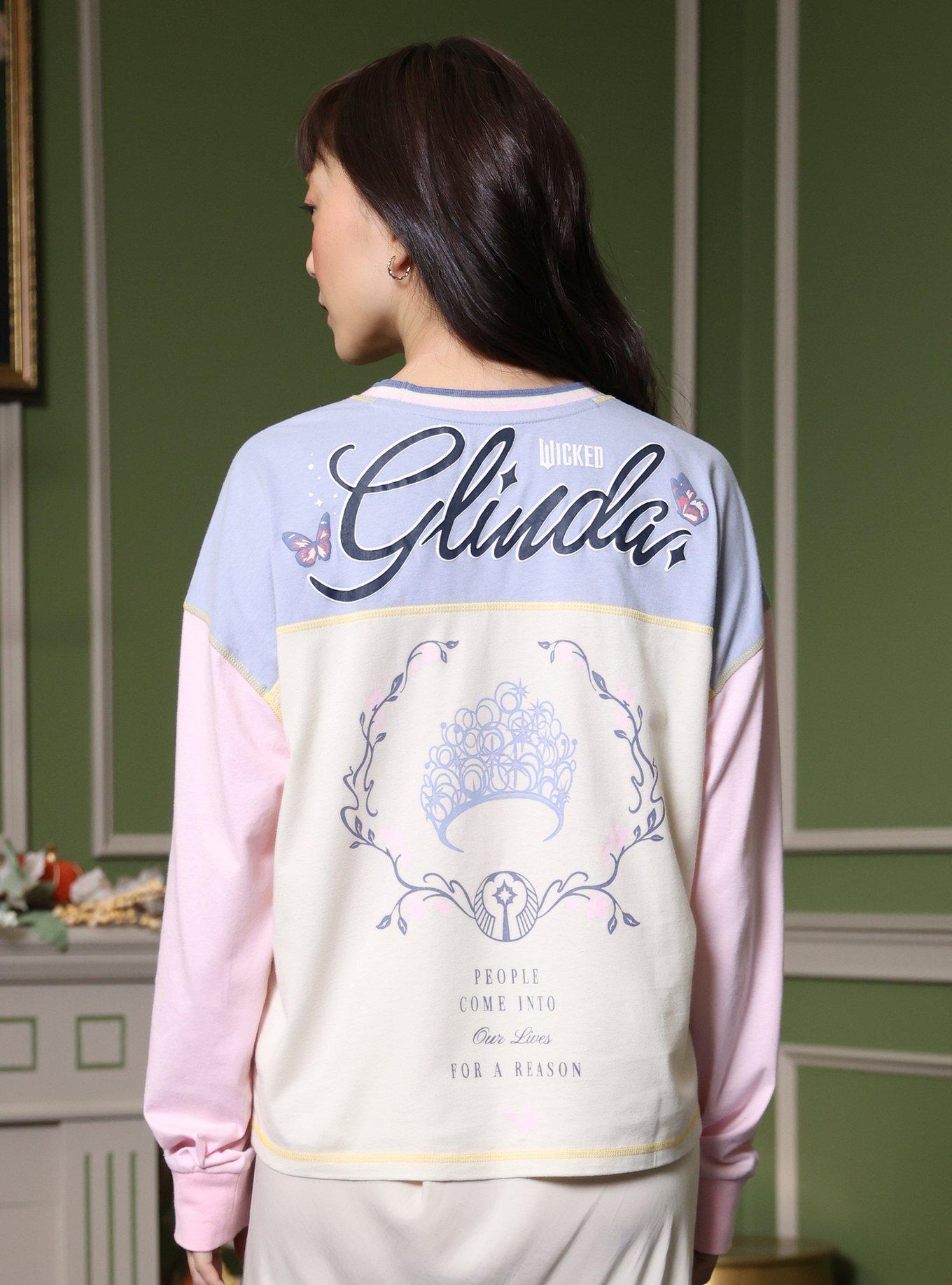 Her Universe Wicked Glinda Color-Block Long-Sleeve T-Shirt, , hi-res