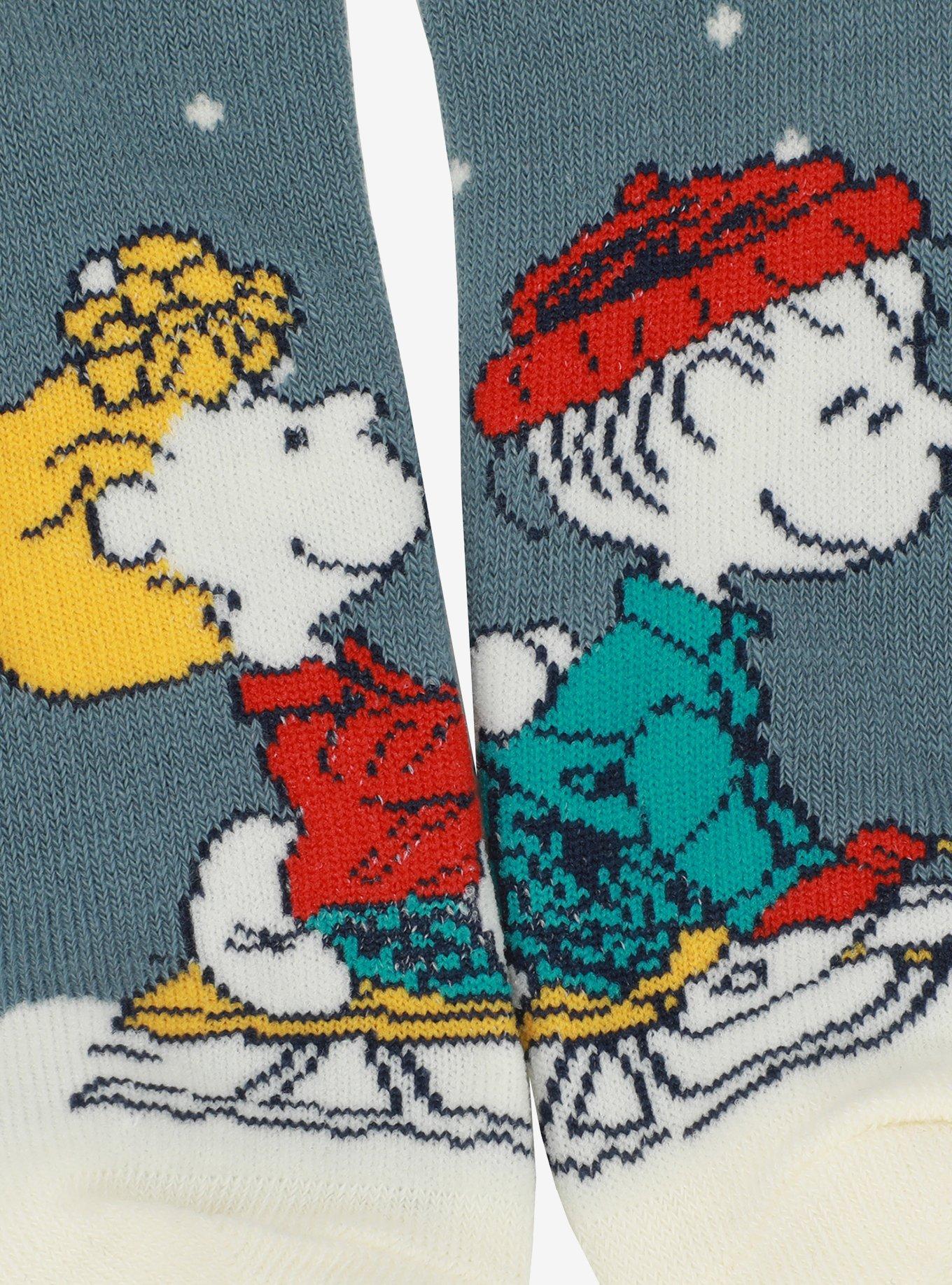 Peanuts Holiday No-Show Socks 5 Pair, , hi-res