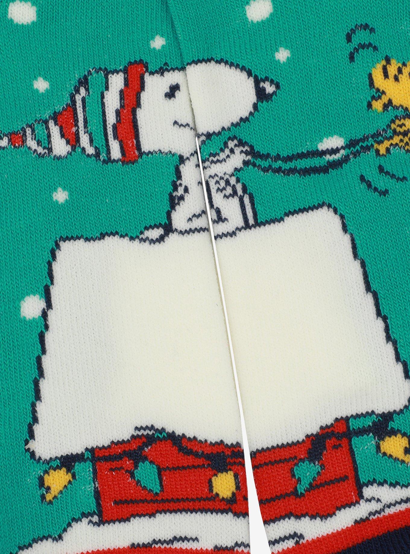 Peanuts Holiday No-Show Socks 5 Pair, , alternate