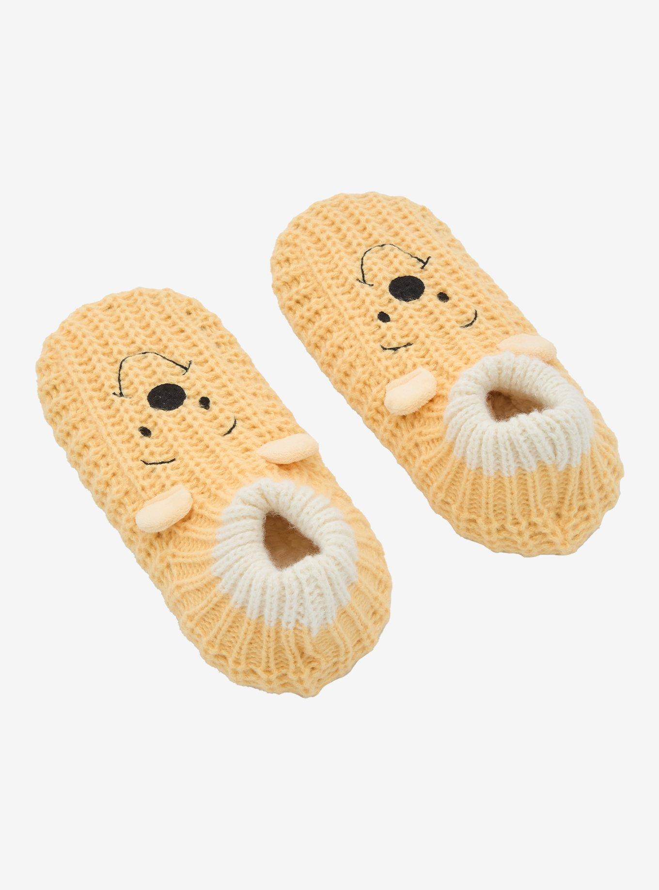 Disney Winnie the Pooh Knit Slipper Socks, , hi-res