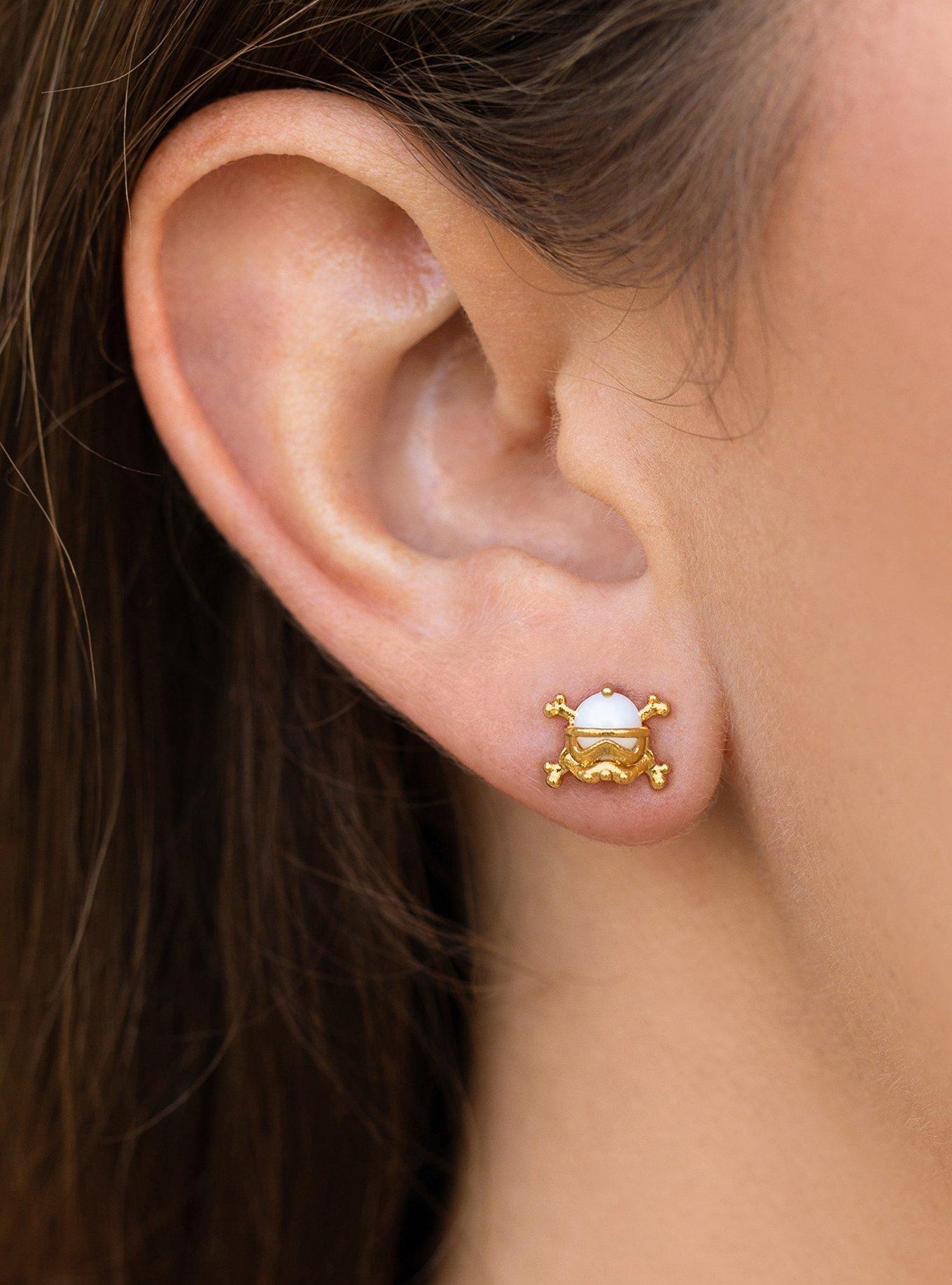 Star Wars X Girls Crew Stormtrooper Crossbones Stud Earrings, , hi-res